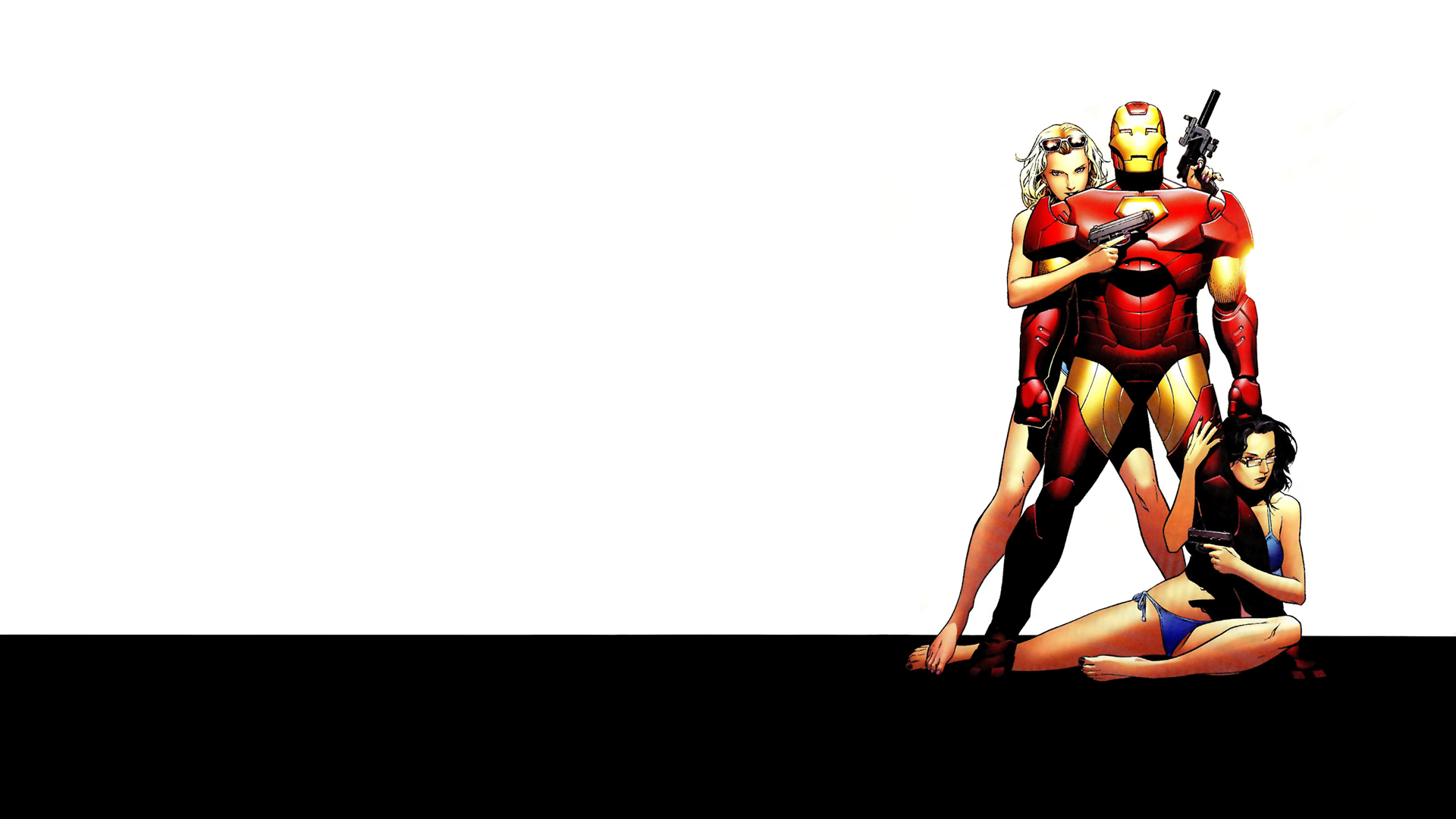 Iron Man Comic Art - HD Wallpaper 