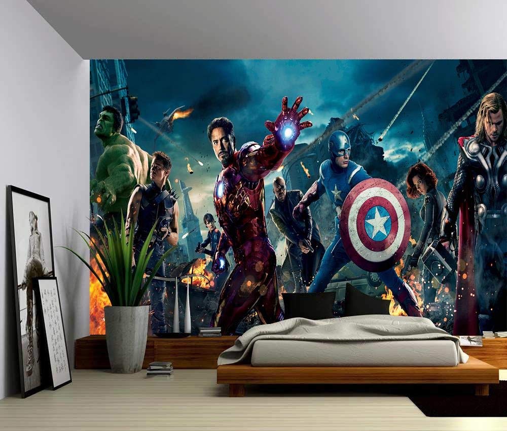 Marvel Avengers Wall Mural - HD Wallpaper 
