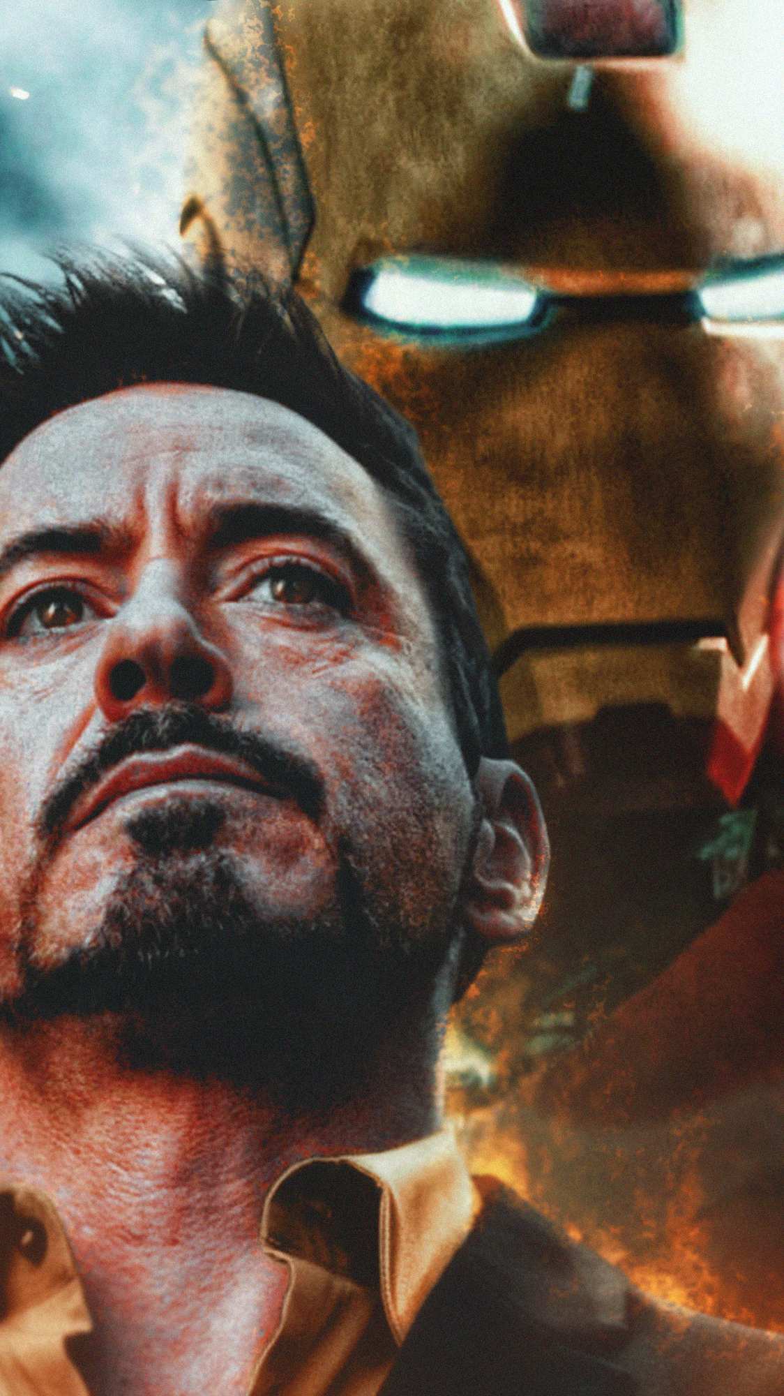 Iron Man Face Wallpaper - HD Wallpaper 