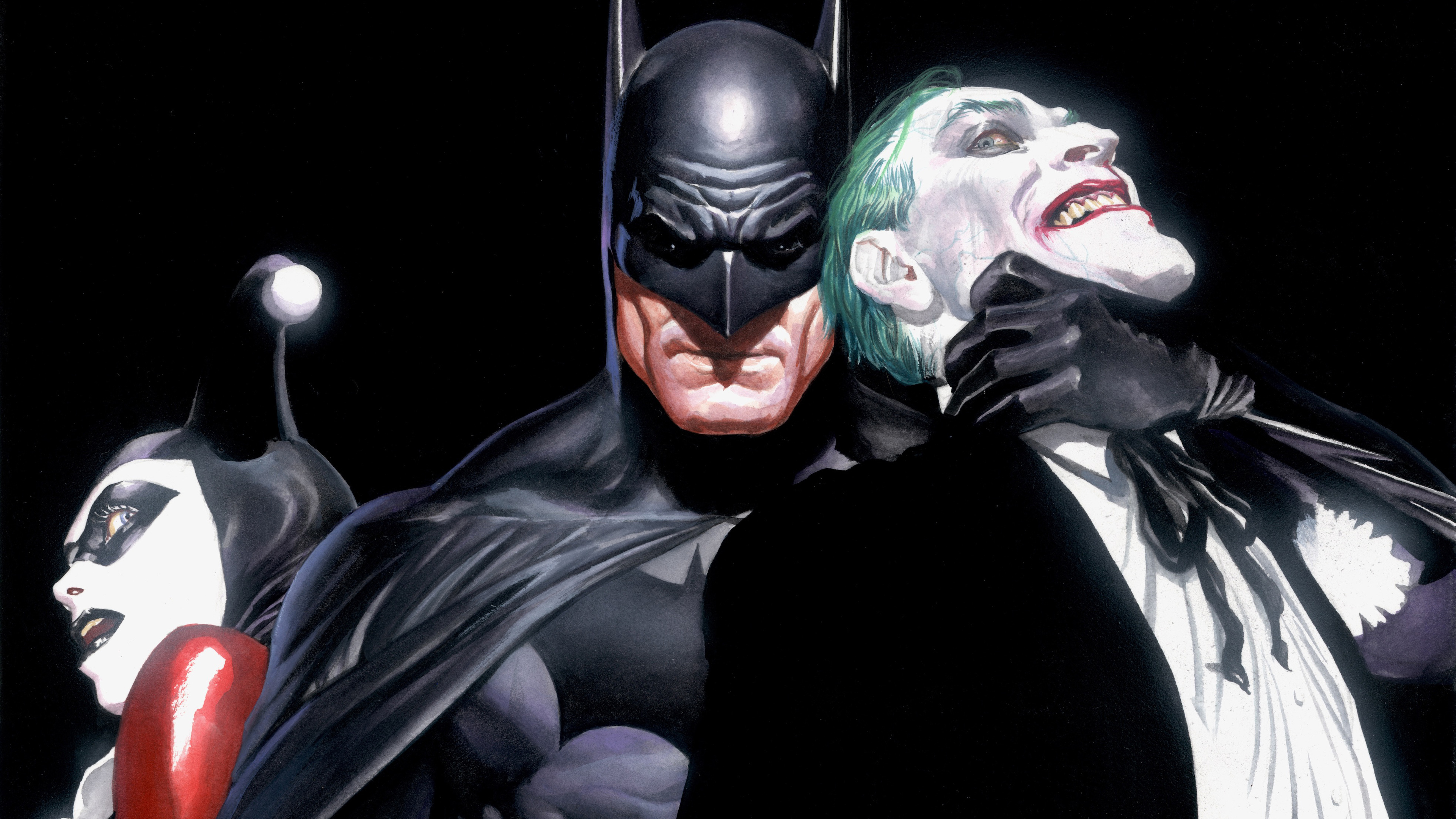 Batman Joker Harley Quinn - HD Wallpaper 