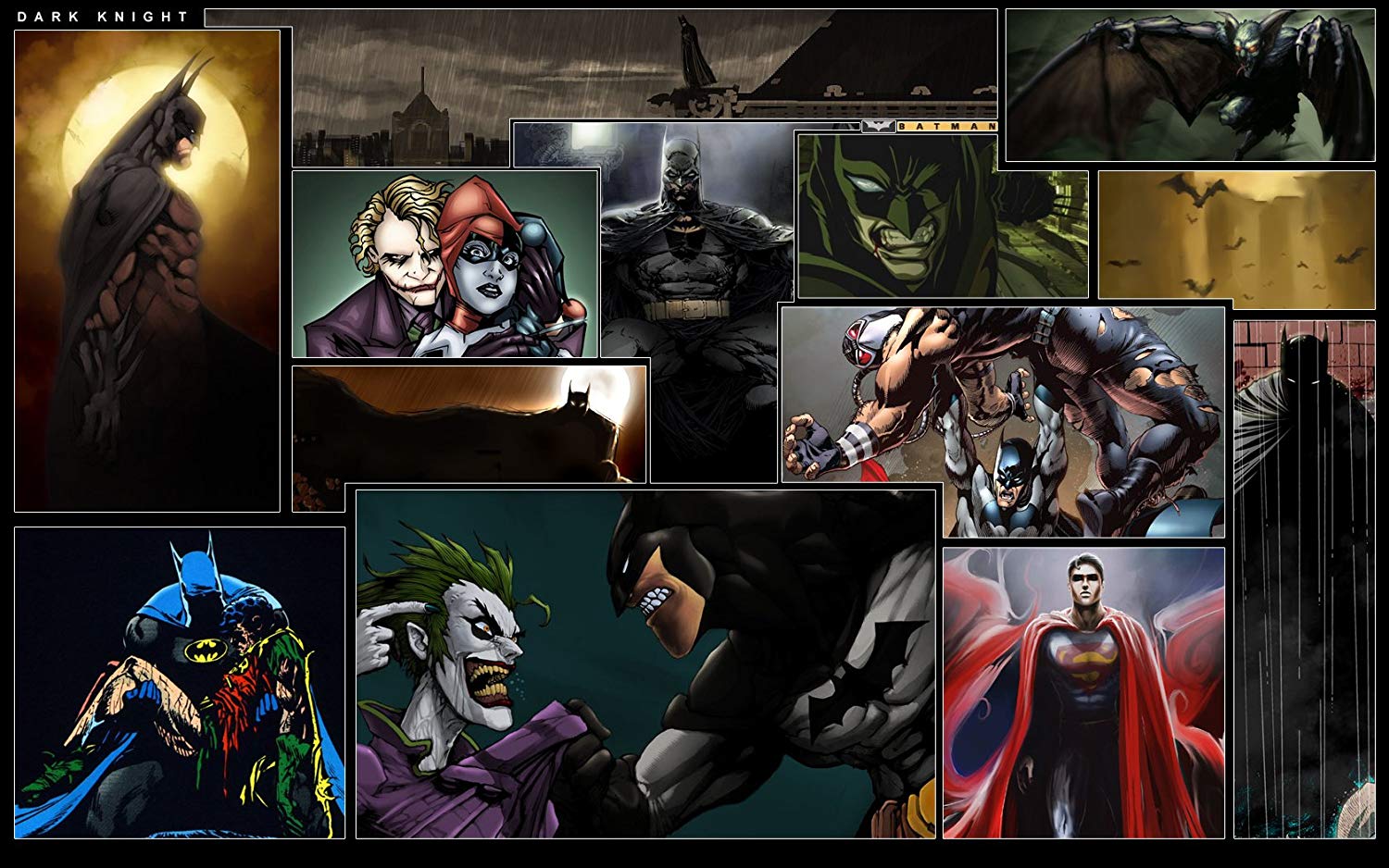 Posterhouzz Comics Batman Robin Harley Quinn Joker - Bane - HD Wallpaper 