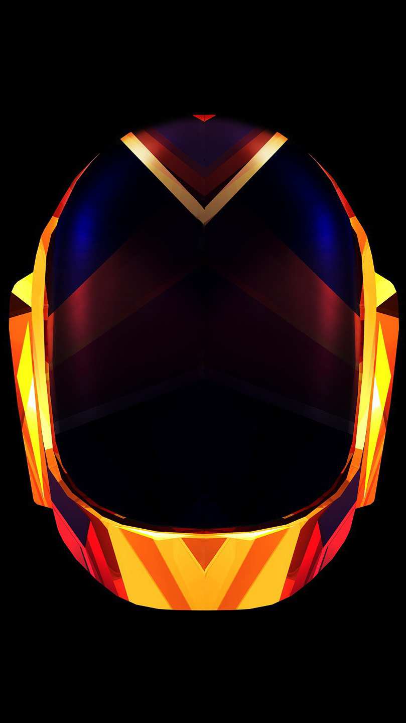 Daft Punk Logo Helmet - HD Wallpaper 
