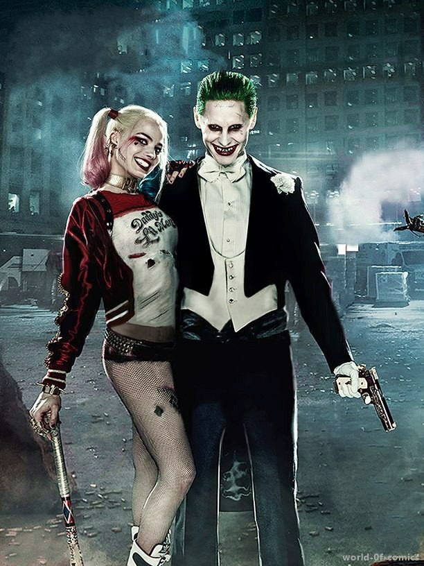 Joker, Suicide Squad, And Harley Quinn Image - Jared Leto Margot Robbie  Suicide Squad - 612x816 Wallpaper 