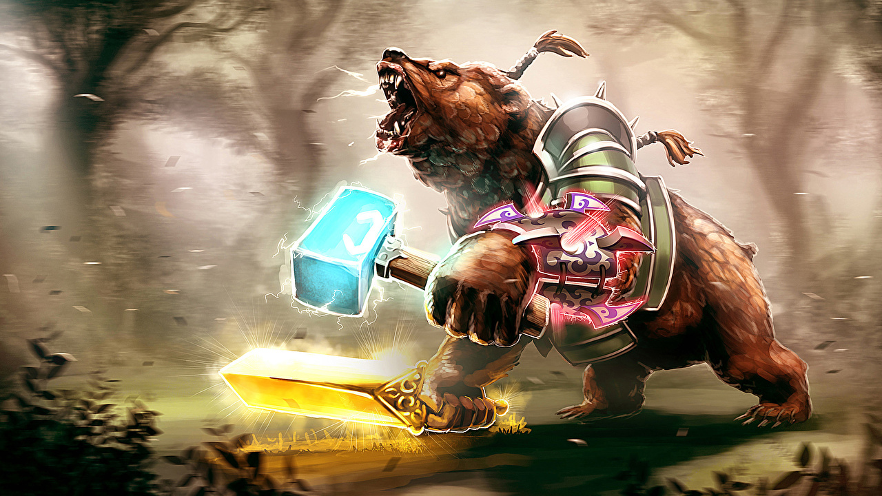 Dota 2 Lone Druid Bear - HD Wallpaper 