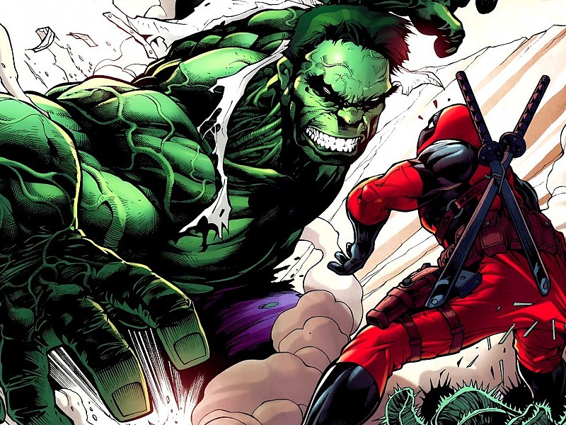 Hulk Deadpool Wallpaper - Hulk Comic Hd Deadpool - HD Wallpaper 