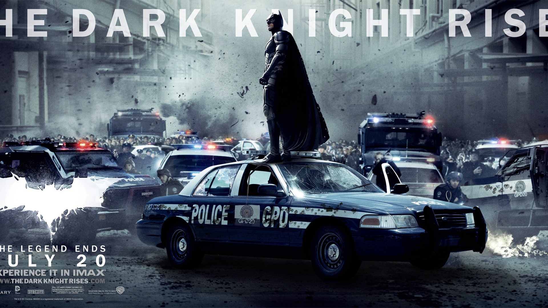 Batman The Dark Knight Rises Hd 1080p Wallpaper - Batman Gotham City Police Car - HD Wallpaper 