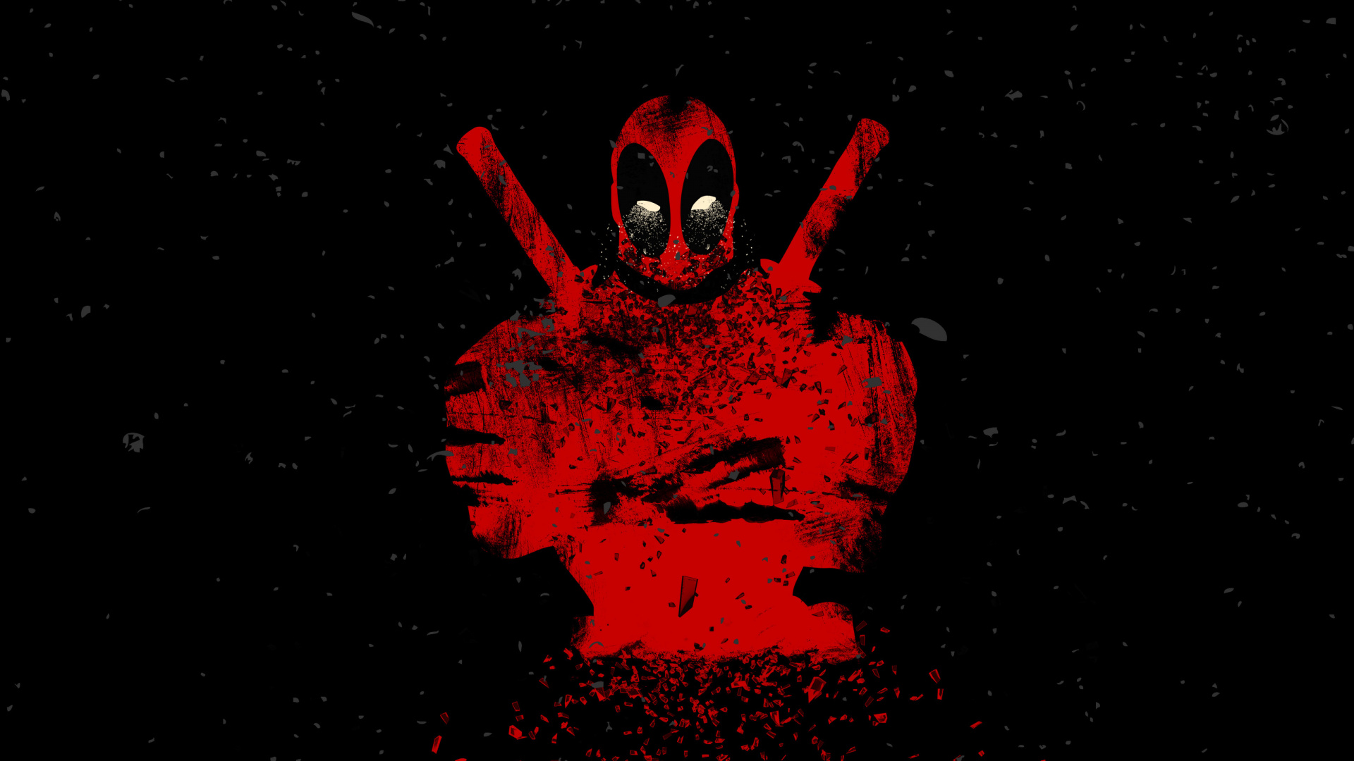 Deadpool, Shattered Art, Abstract, Wallpaper - Iphone Deadpool Wallpaper 4k - HD Wallpaper 