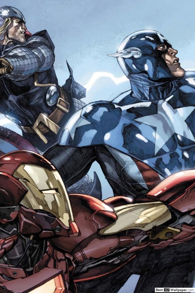 Captain America Thor Iron Man Wallpaprr - HD Wallpaper 