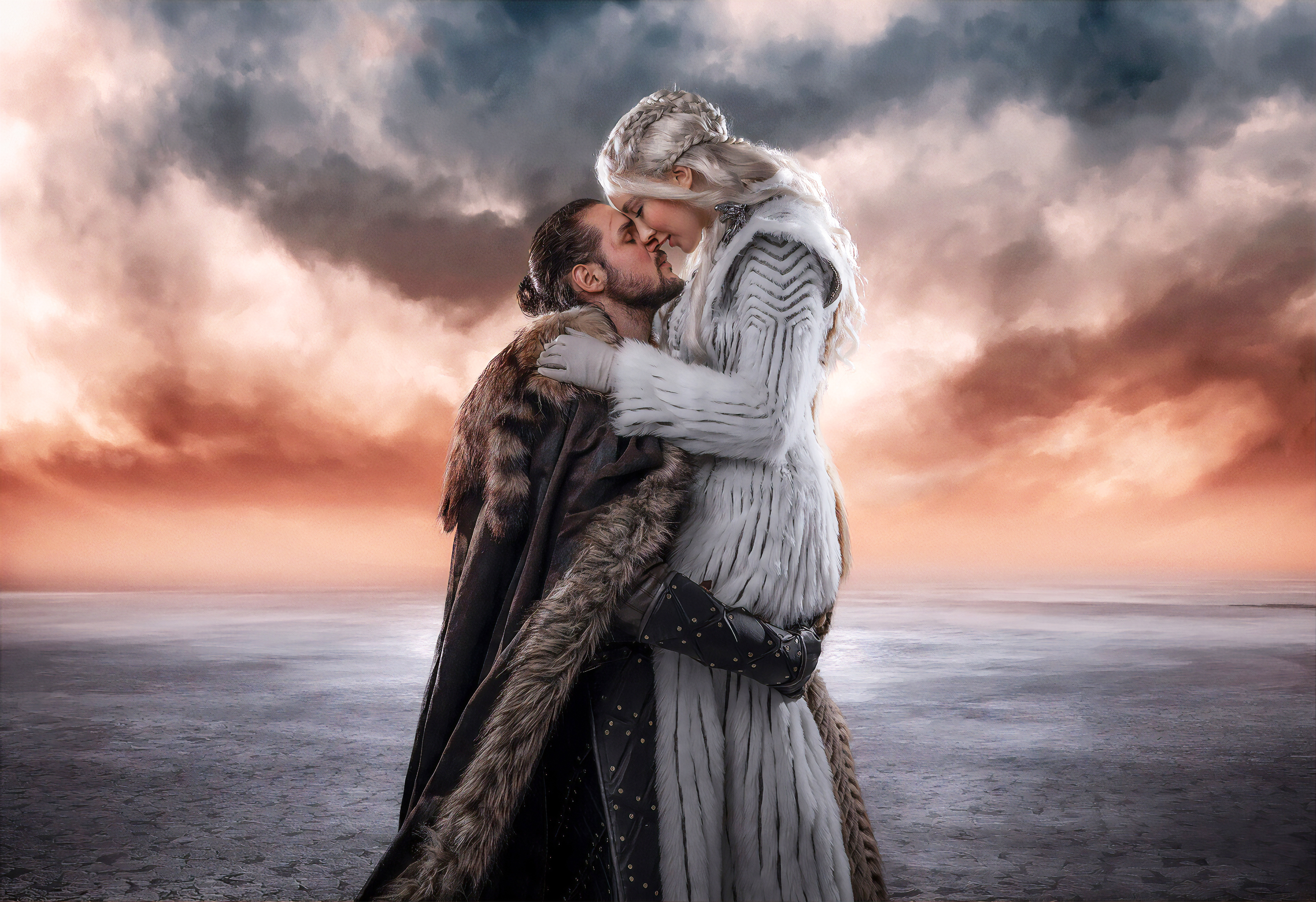 Jon Snow And Khalessi Love Cosplay - HD Wallpaper 