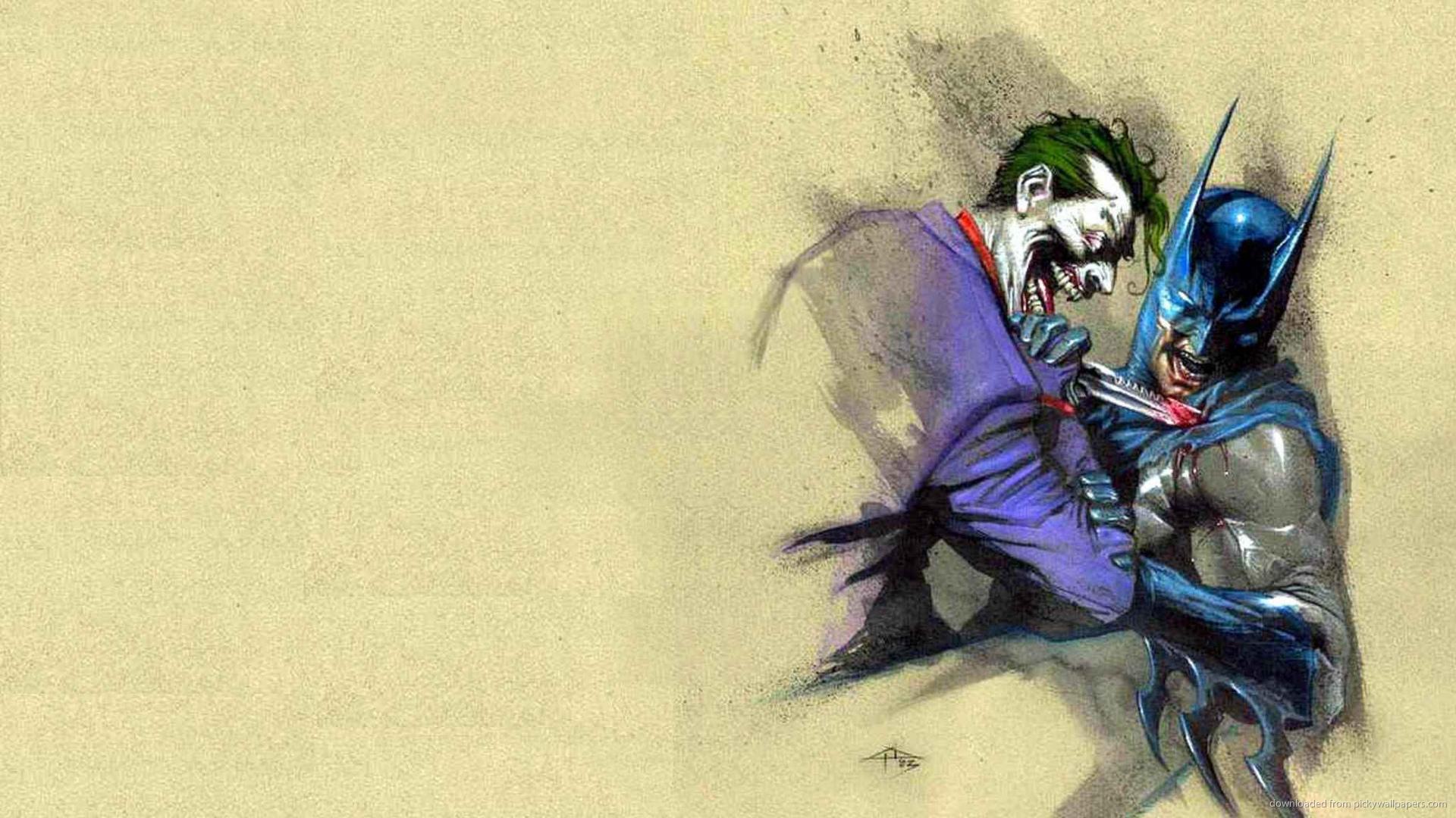Batman Joker Wallpaper - Joker Batman - HD Wallpaper 