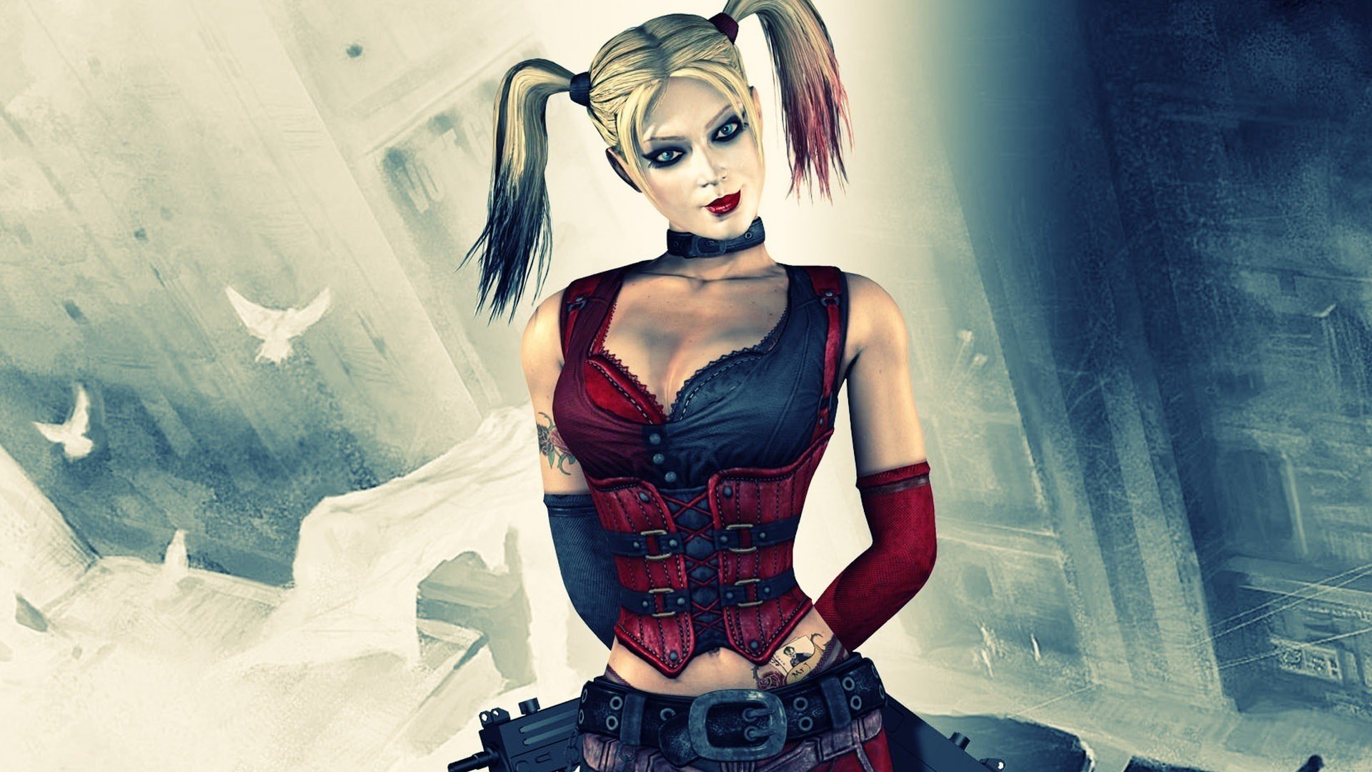 Harley Quinn Wallpaper - Harley Quinn Batman Games - HD Wallpaper 