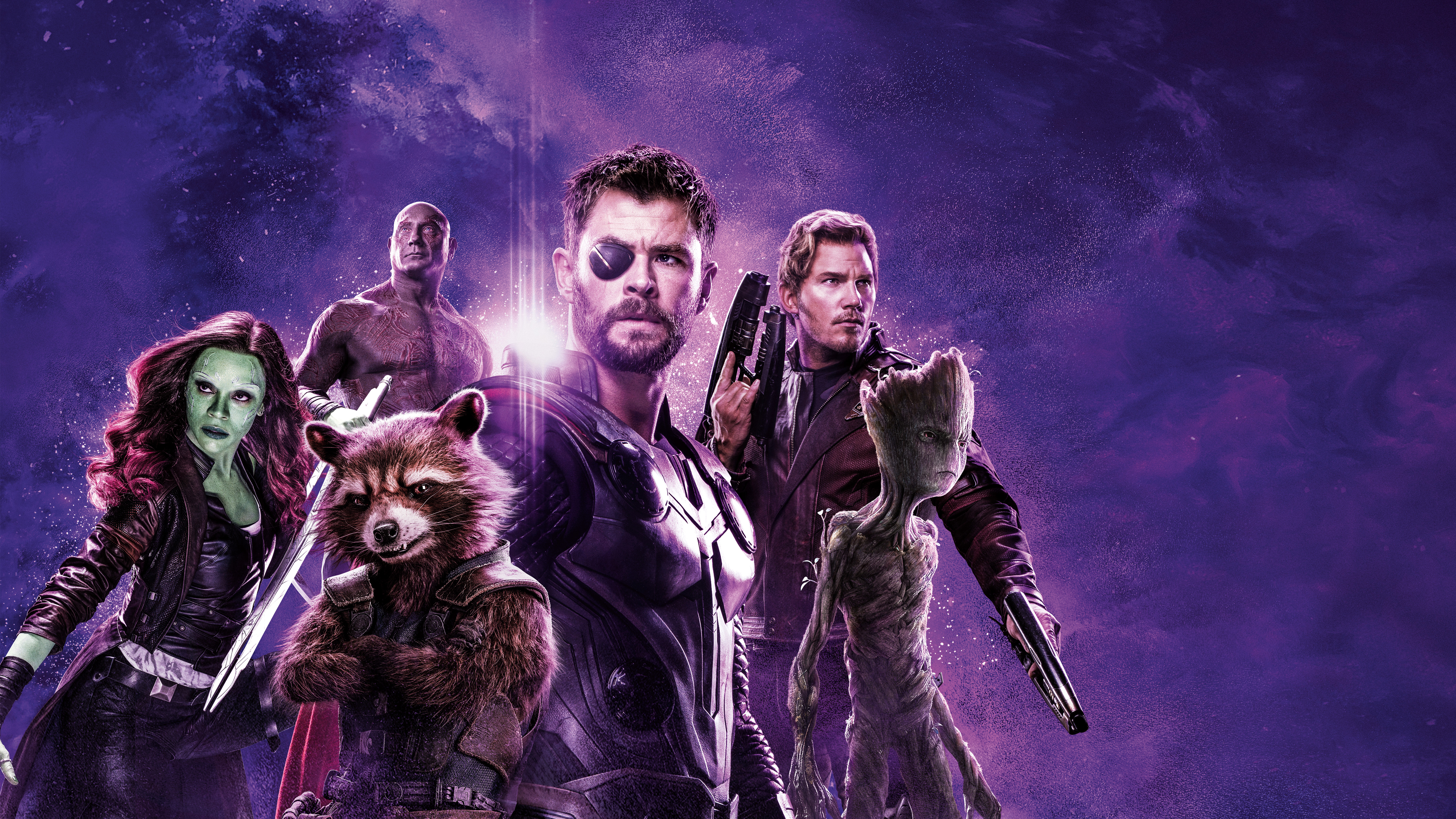 Avengers Endgame Thor Team 4k 8k Wallpapers - Avengers Infinity War Power Stone Poster - HD Wallpaper 