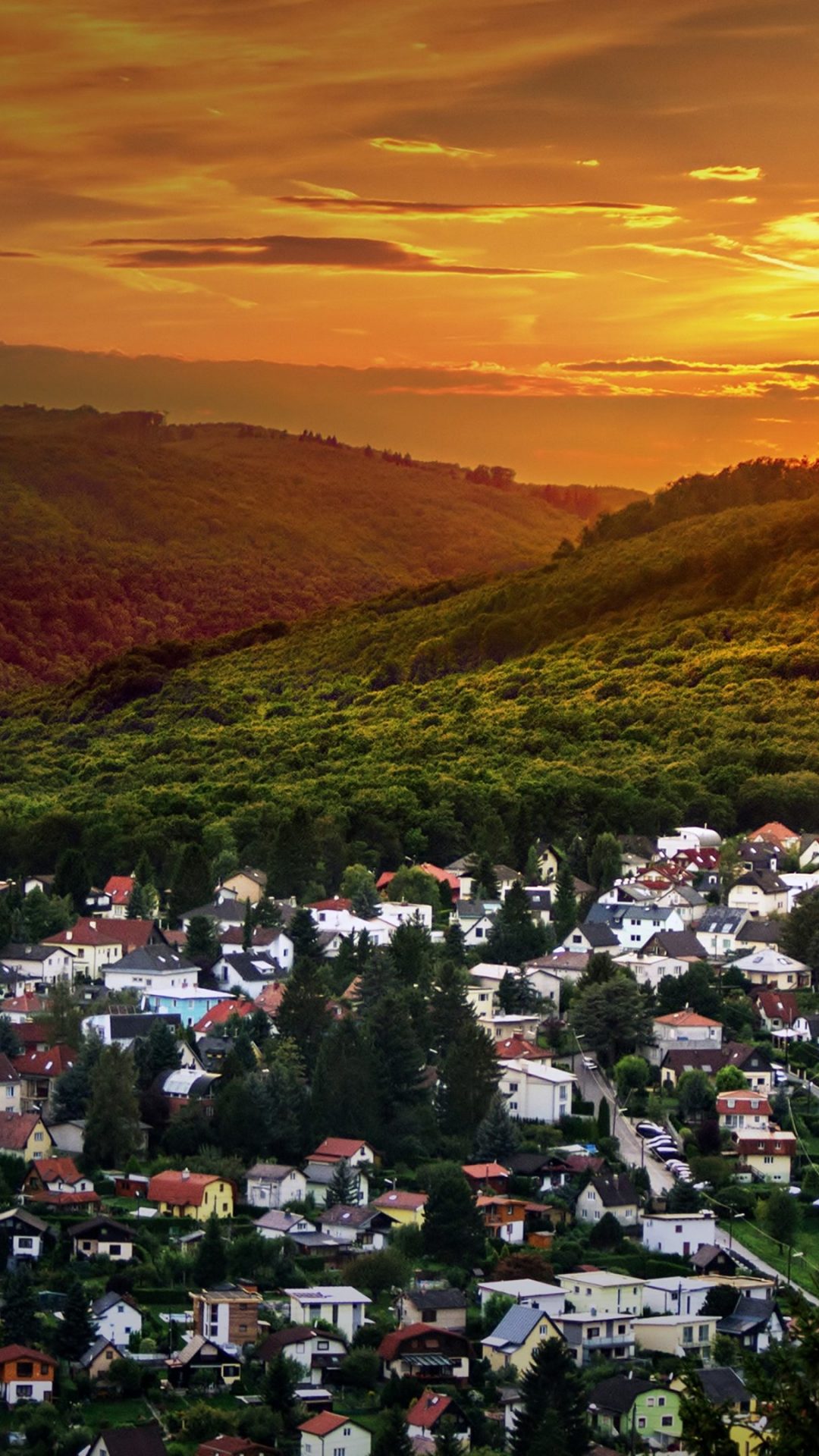 Austrian Sunset - HD Wallpaper 
