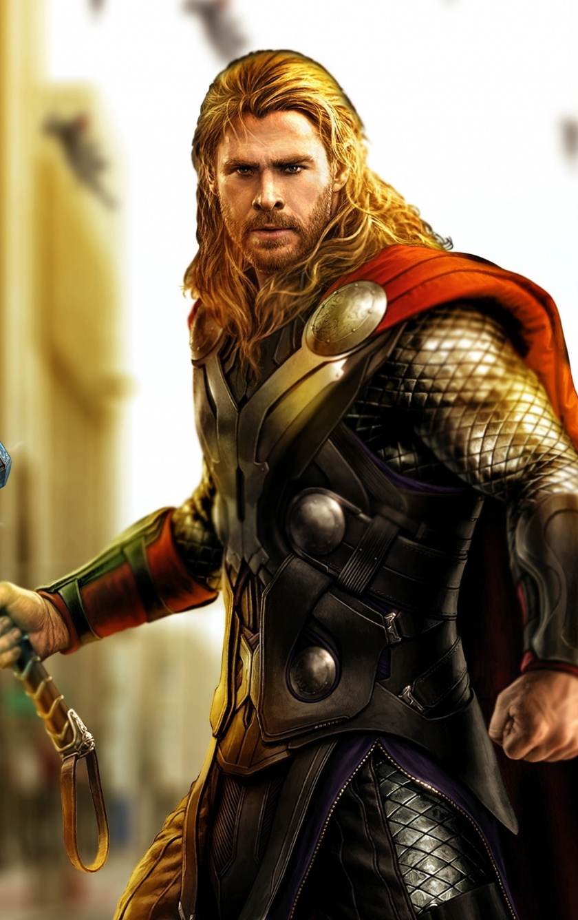 Superhero, Artwork, Marvel, Thor, Wallpaper - Transparent Background Thor Png - HD Wallpaper 