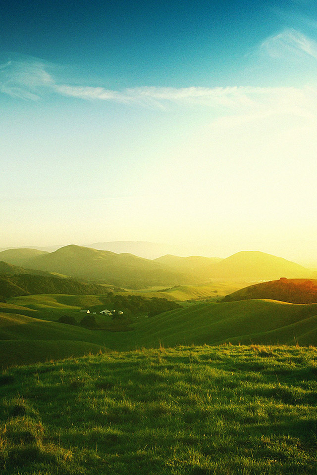 Com Apple Wallpaper California-hills Iphone4 - Meadows Wallpapers For Mobile - HD Wallpaper 