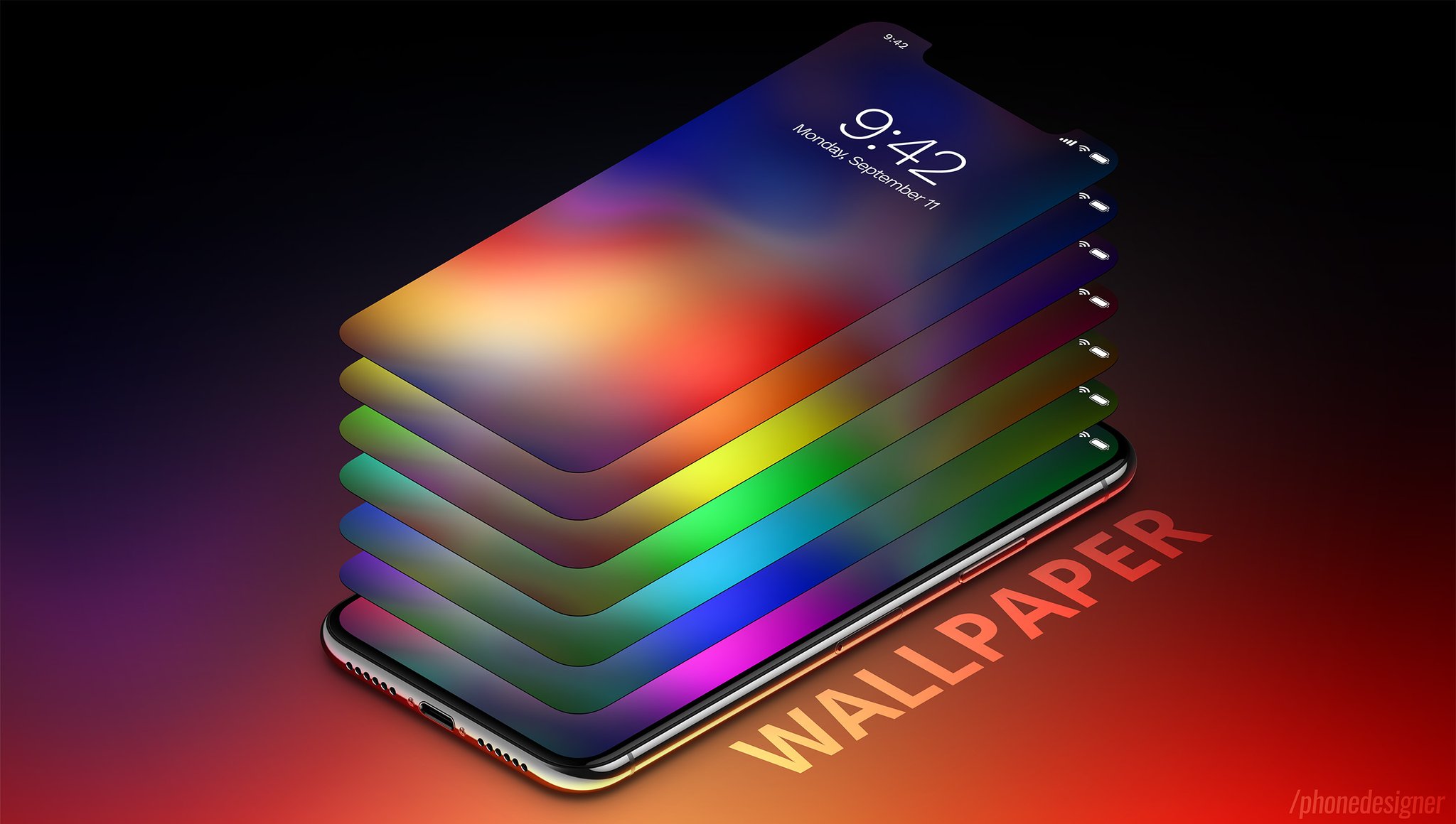 Stylish Inspi Red Wallpaper I Phone X Inspired Pack - HD Wallpaper 