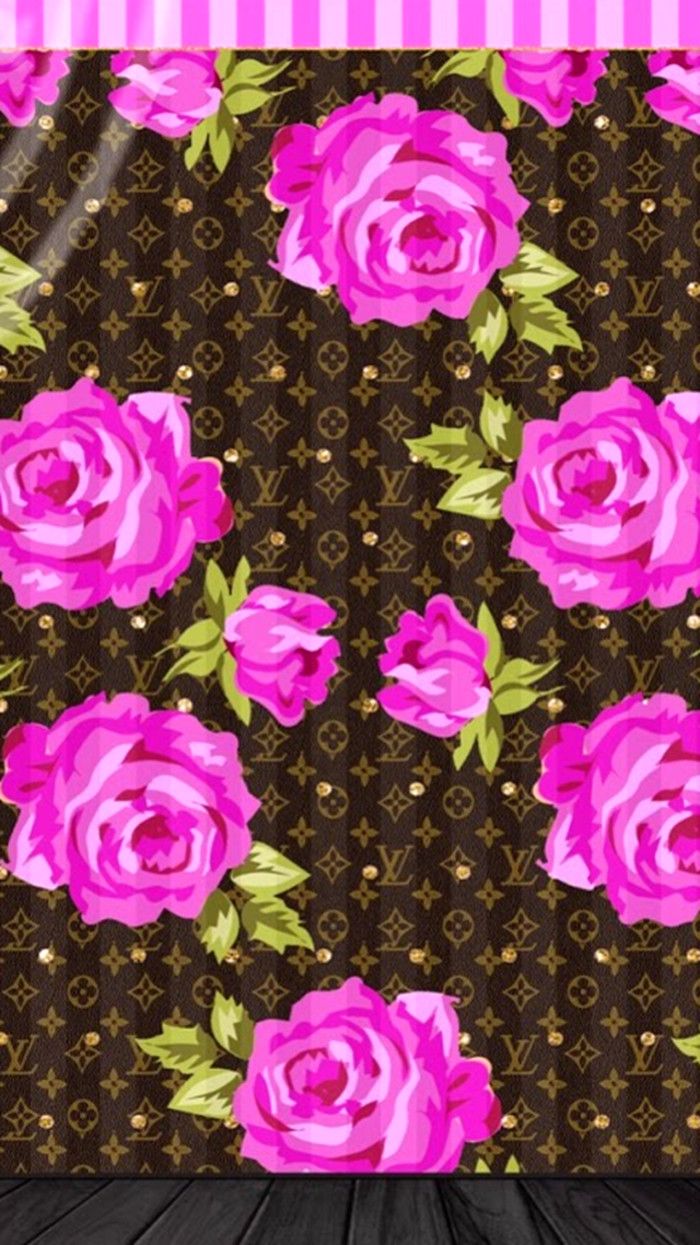 Louis Vuitton Wallpaper With Flowers - HD Wallpaper 