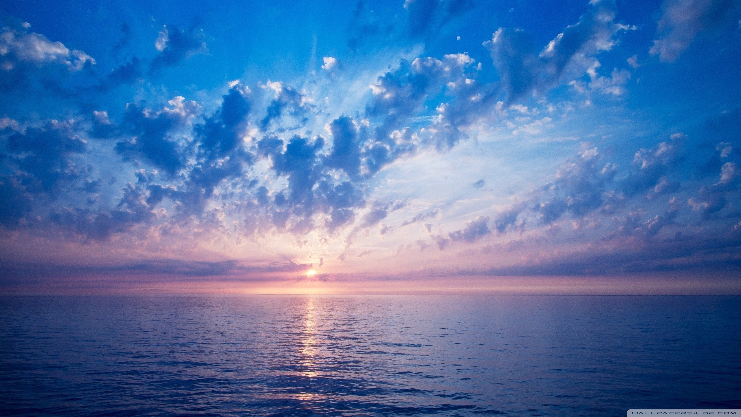 Blue Sunrise - HD Wallpaper 