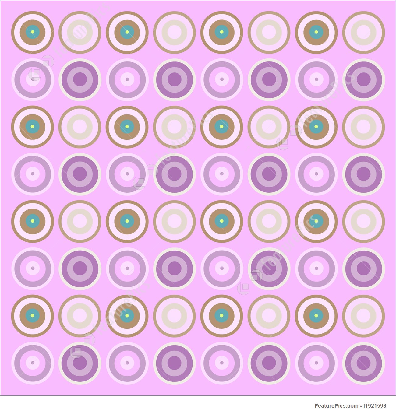 70s Retro Wallpaper Pattern - Circle - HD Wallpaper 