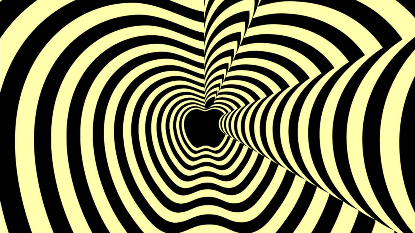 Mac Apple Retro Wallpaper Download Wallpaper - Optical Illusion Screen Saver - HD Wallpaper 