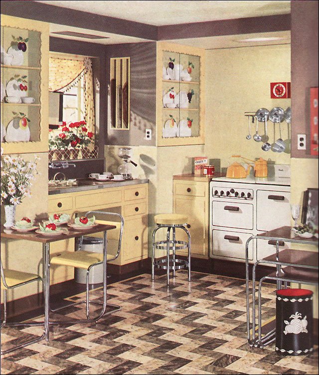 1930s Art Deco Kitchen - HD Wallpaper 