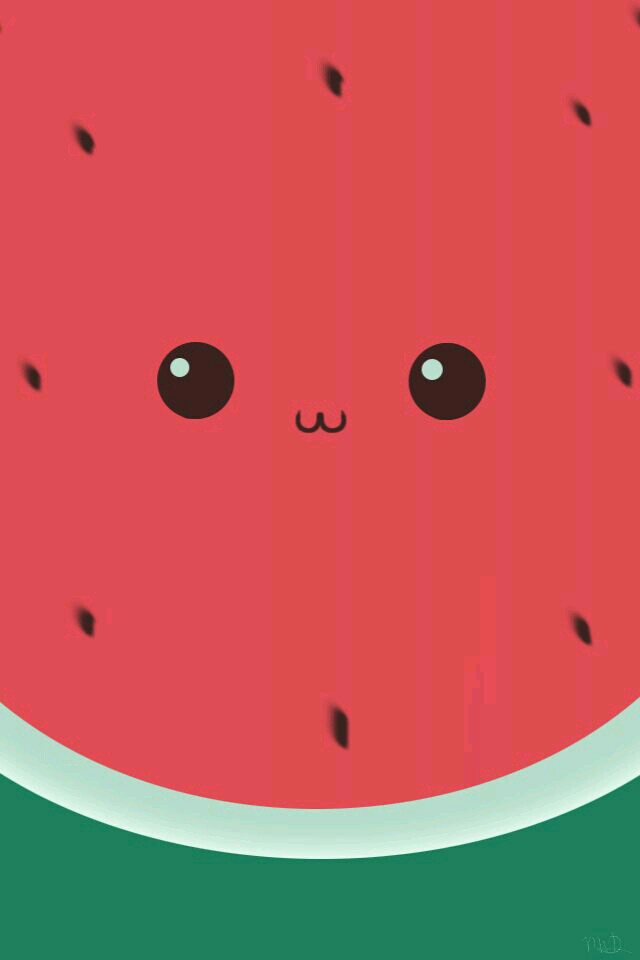 Wallpaper And Watermelon Image - Kawaii Fond D Écran - HD Wallpaper 