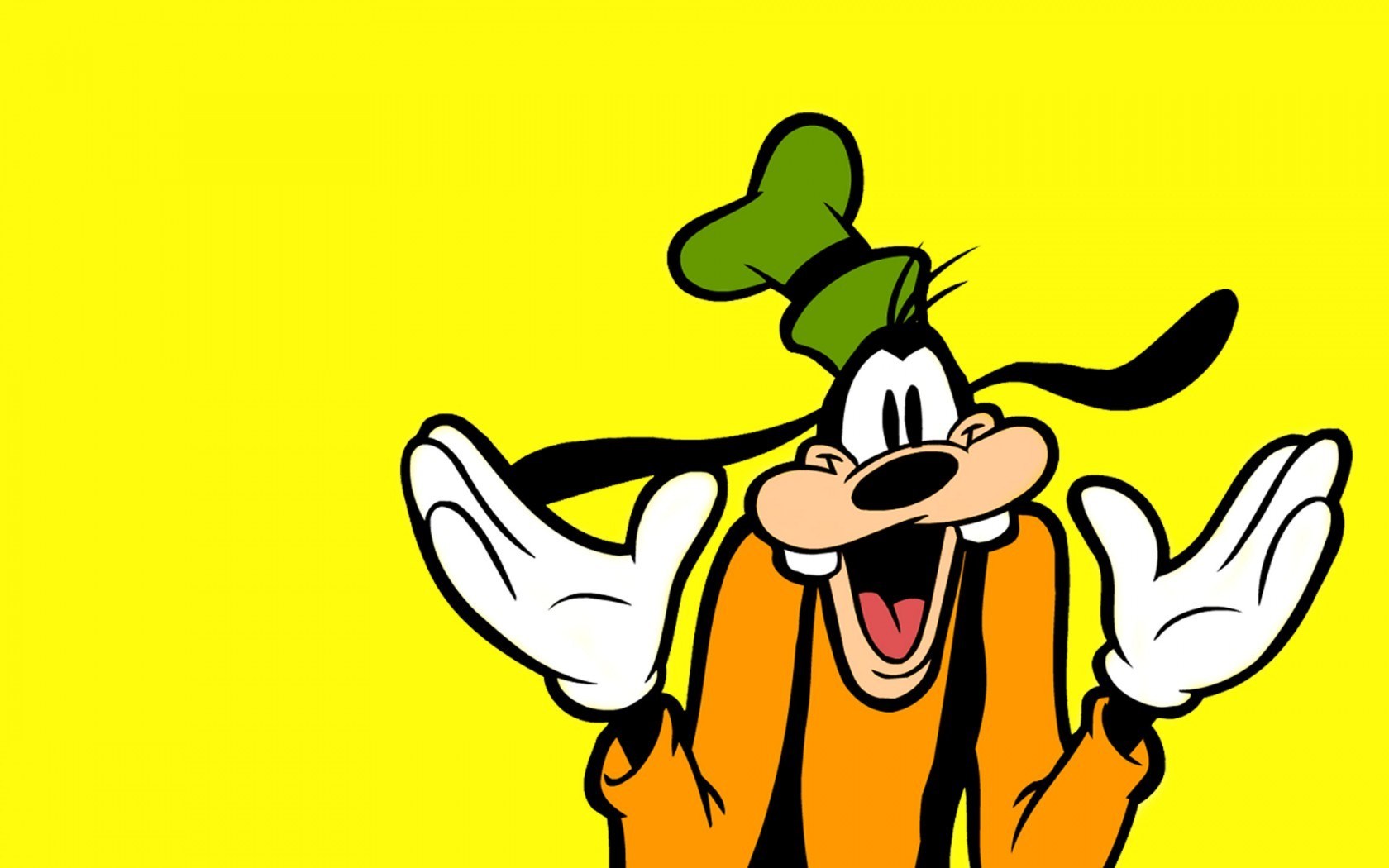 Goofy Walt Disney Cartoon Happy Face Hd Wallpaper - Goofy Hd - HD Wallpaper 