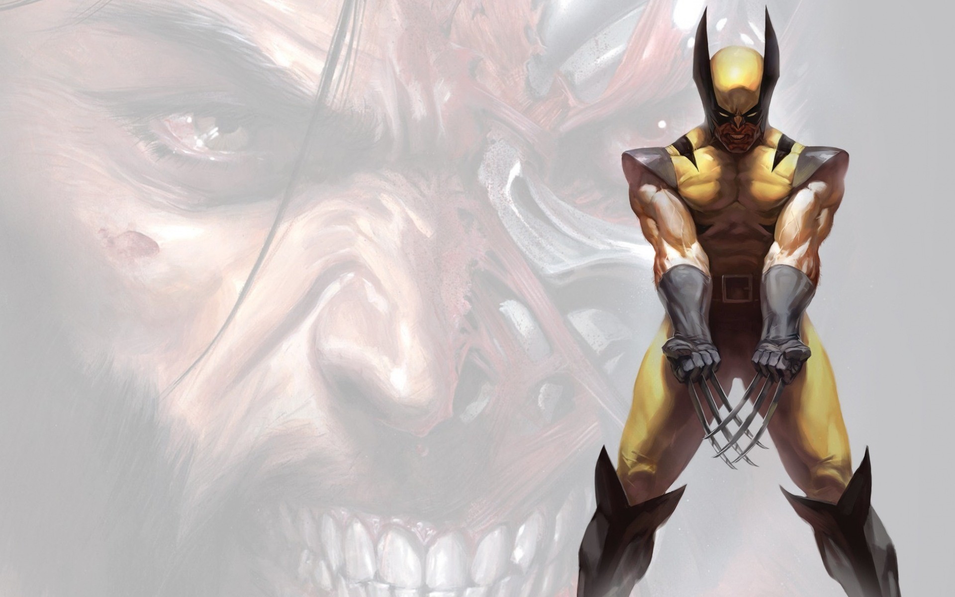 Wolverine Yellow And Black Costume - HD Wallpaper 