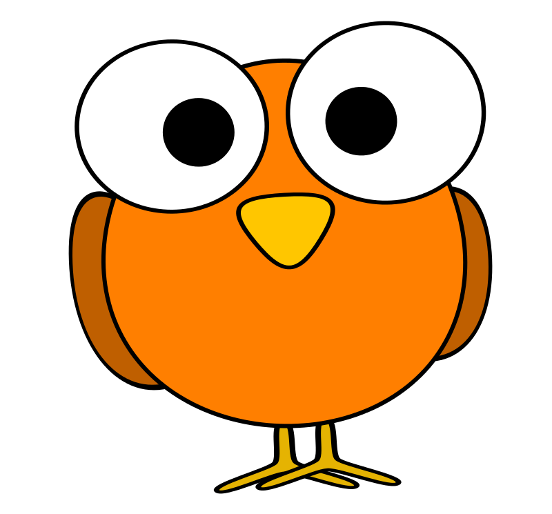 Cartoon Animals Hd Background Wallpaper 45 Hd Wallpapers - Orange Bird Clipart - HD Wallpaper 