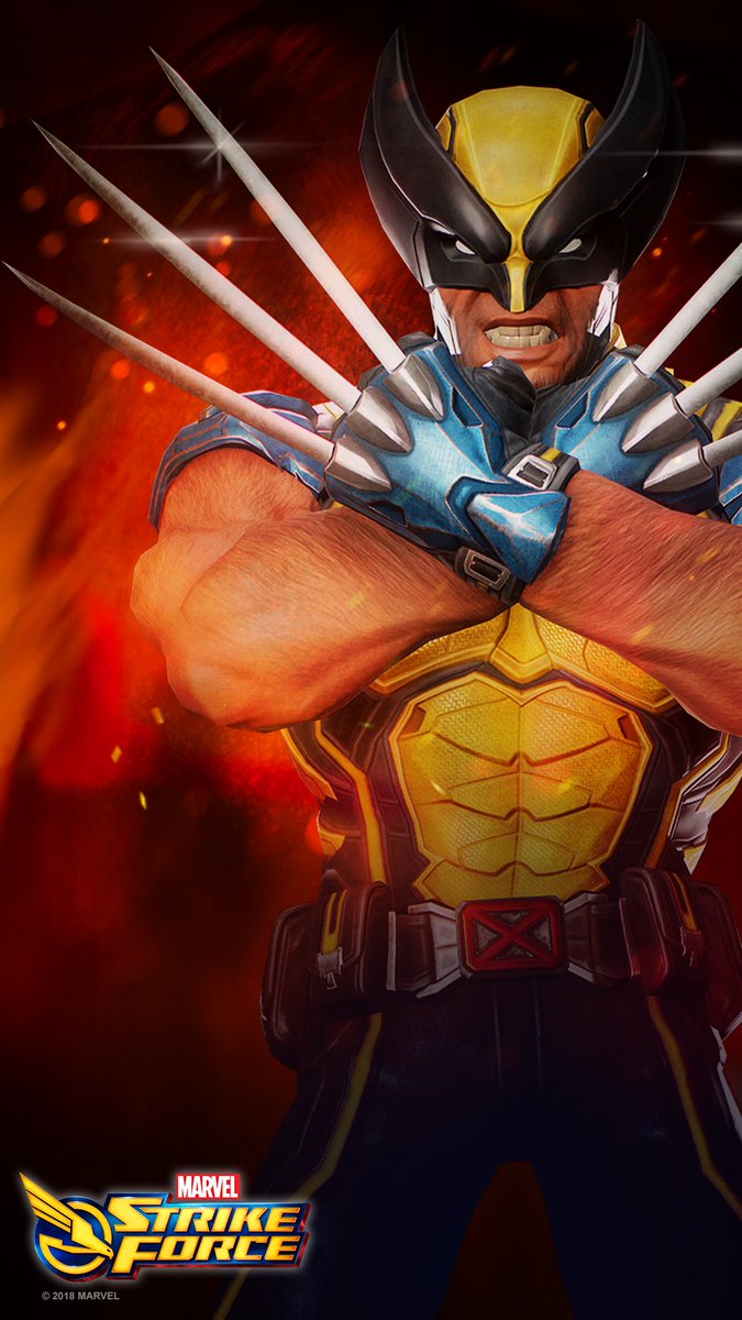 Wolverine Marvel Strike Force Characters - HD Wallpaper 