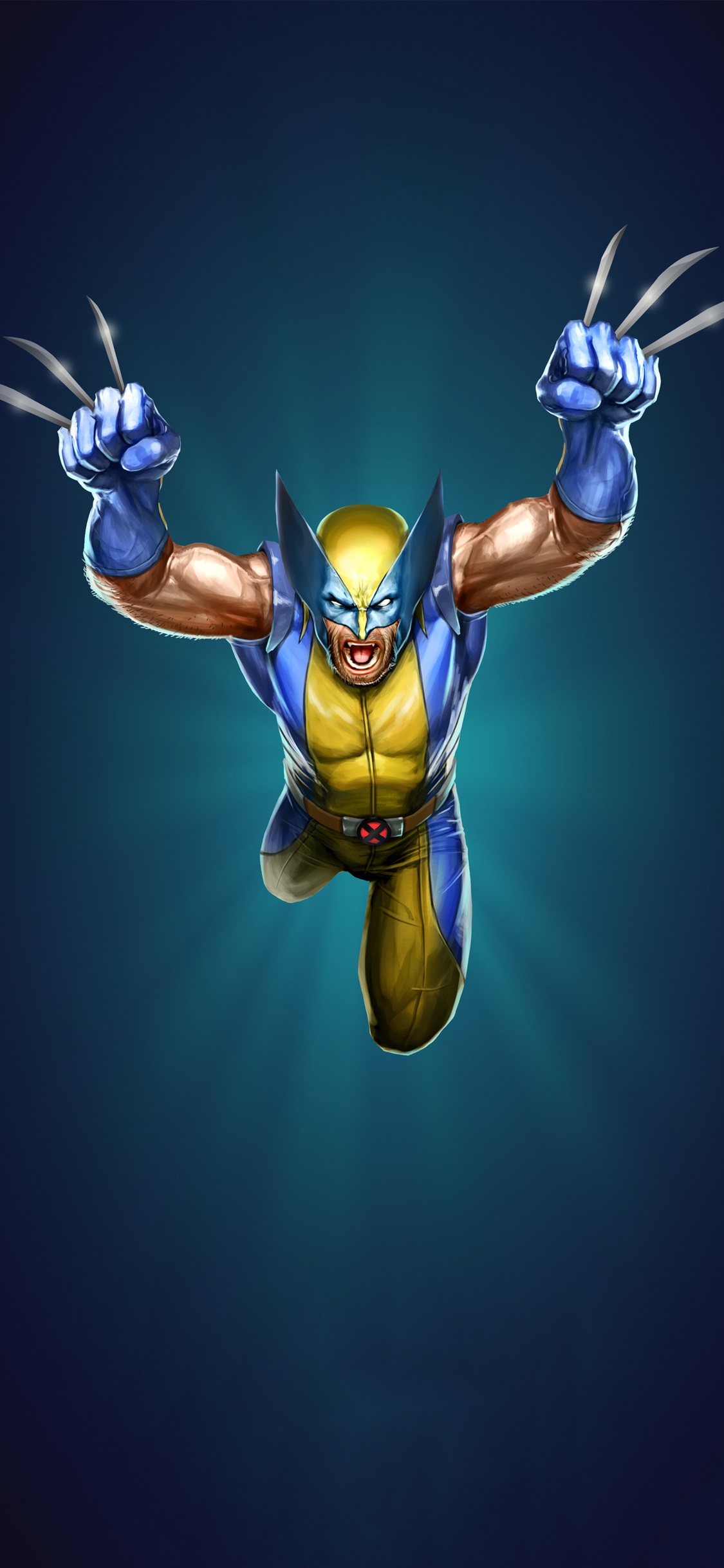 The Wolverine Marvel Artwork Cw Iphone X Wallpaper X Men Wallpaper S8 1125x2436 Wallpaper Teahub Io