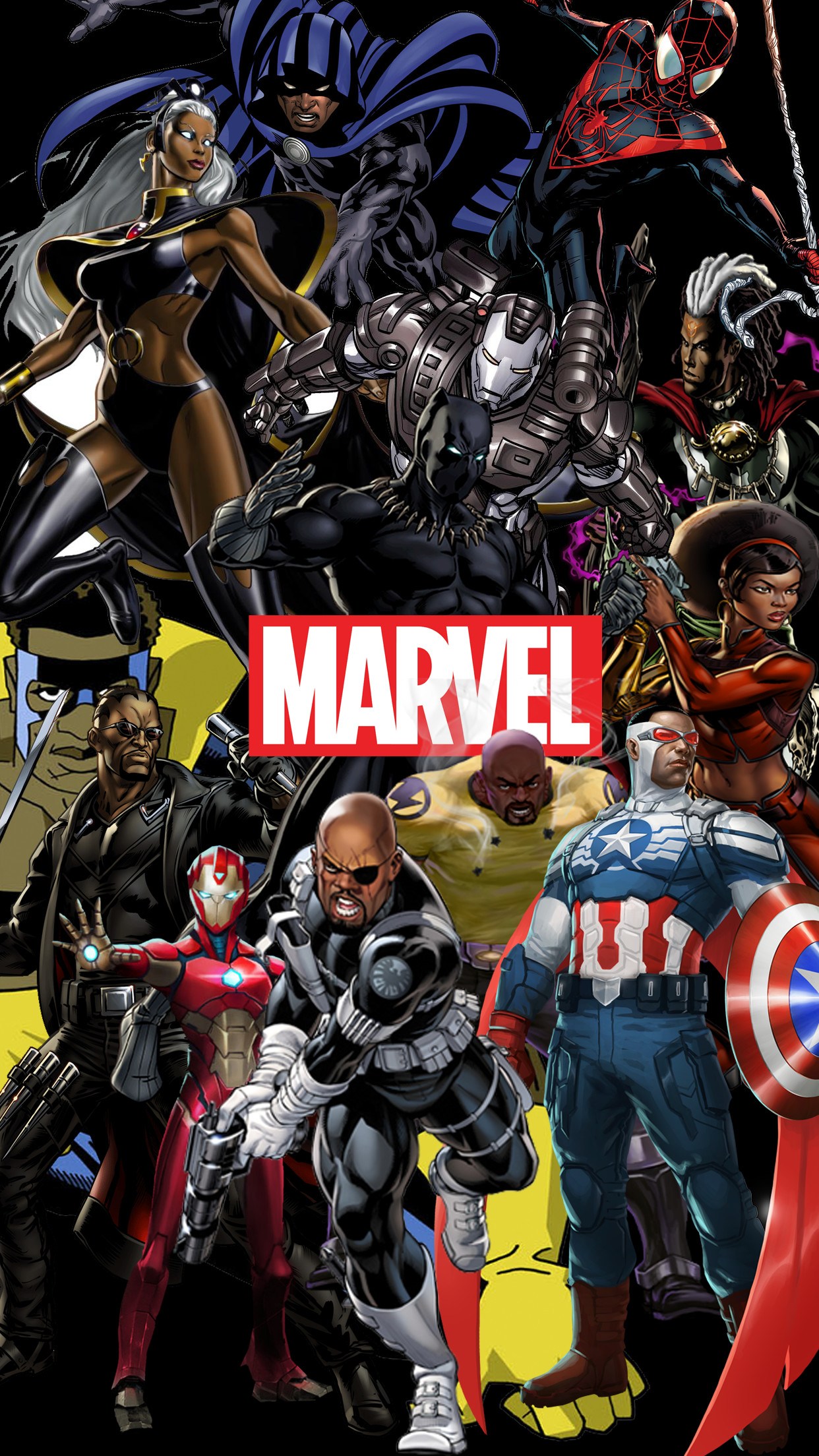 81 Marvel Iphone Wallpapers On Wallpaperplay - Marvel Comic Wallpaper Iphone - HD Wallpaper 