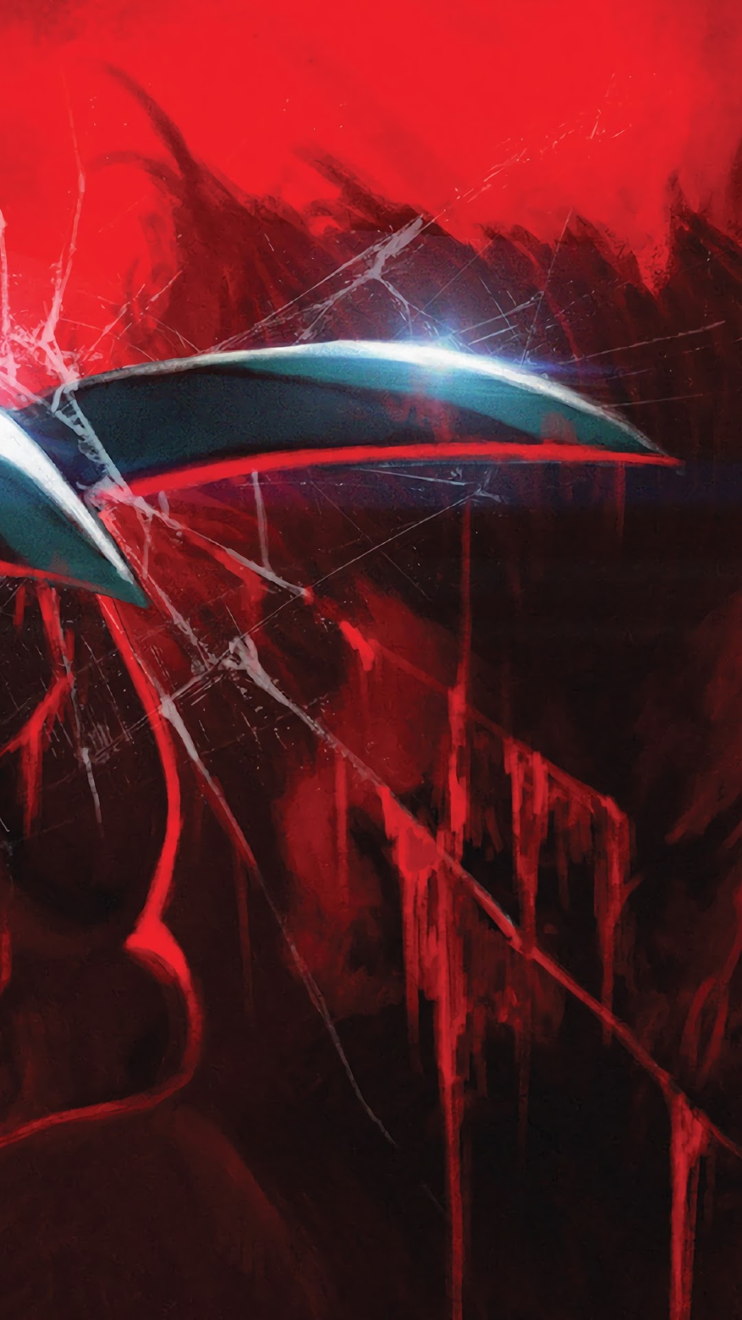 Wolverine, Logan, Claw, 4k, - Cool Red Broken Screen - HD Wallpaper 