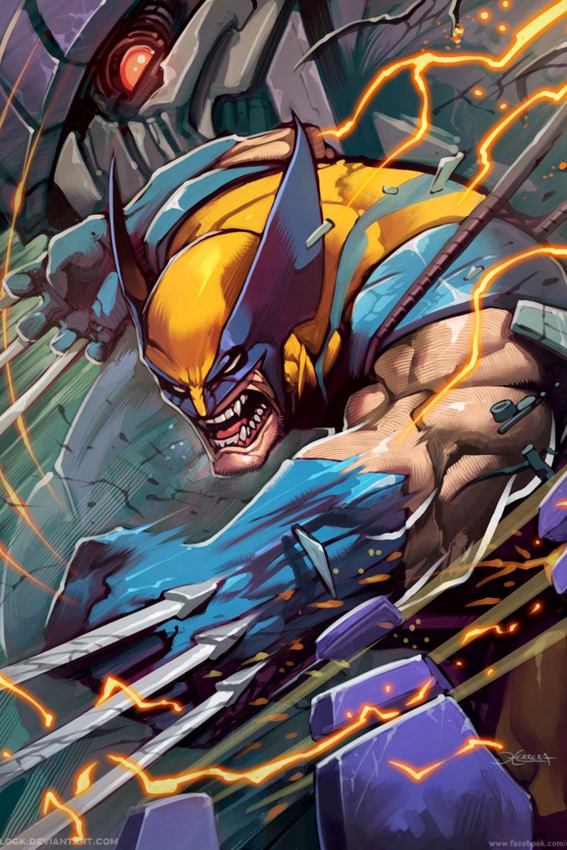 Bloody Wolverine Comic Phone - Wolverine Fan Art - HD Wallpaper 