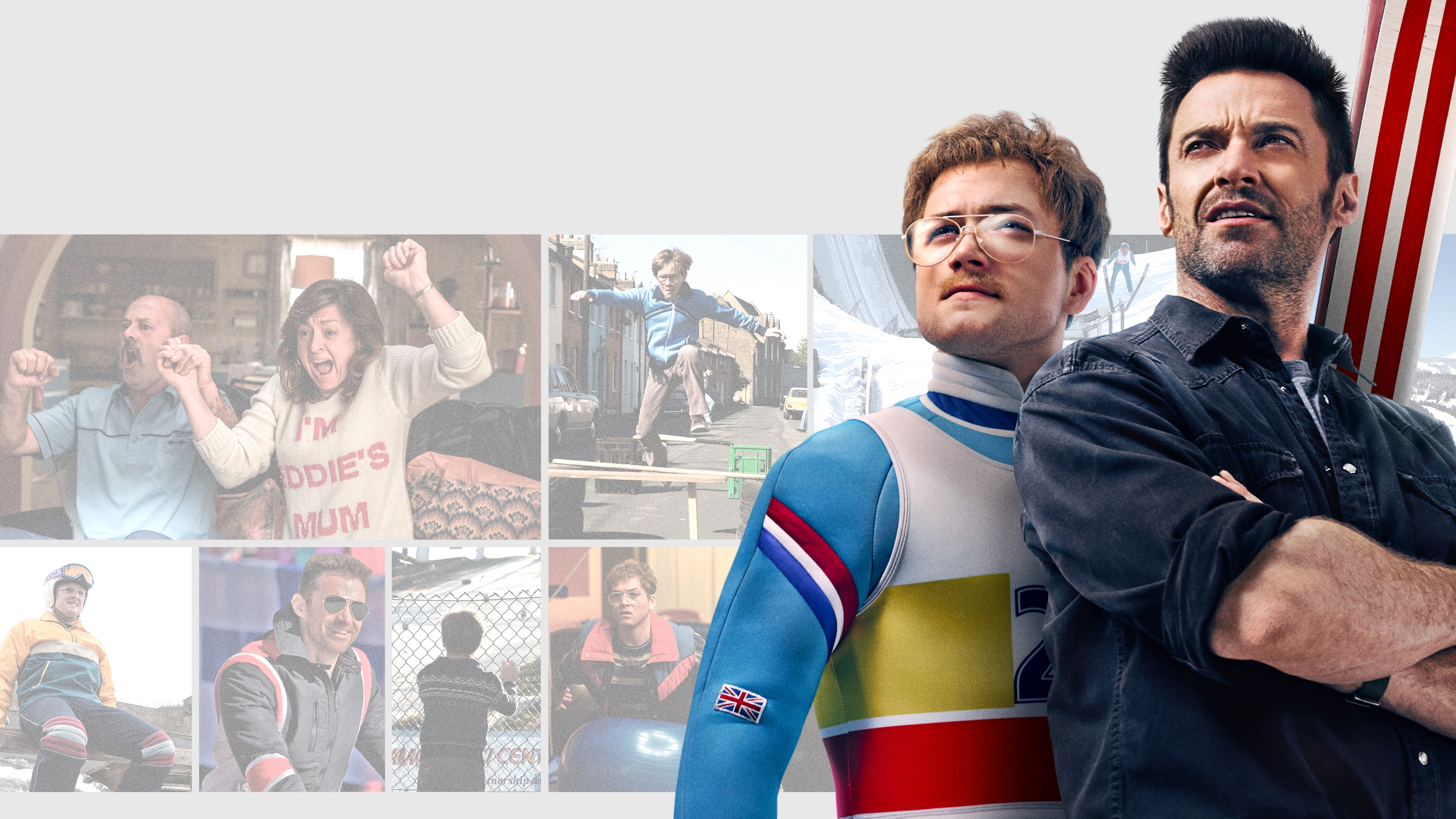 Eddie The Eagle Hugh Jackman Wallpaper - Taron Egerton Eddie The Eagle Movie - HD Wallpaper 