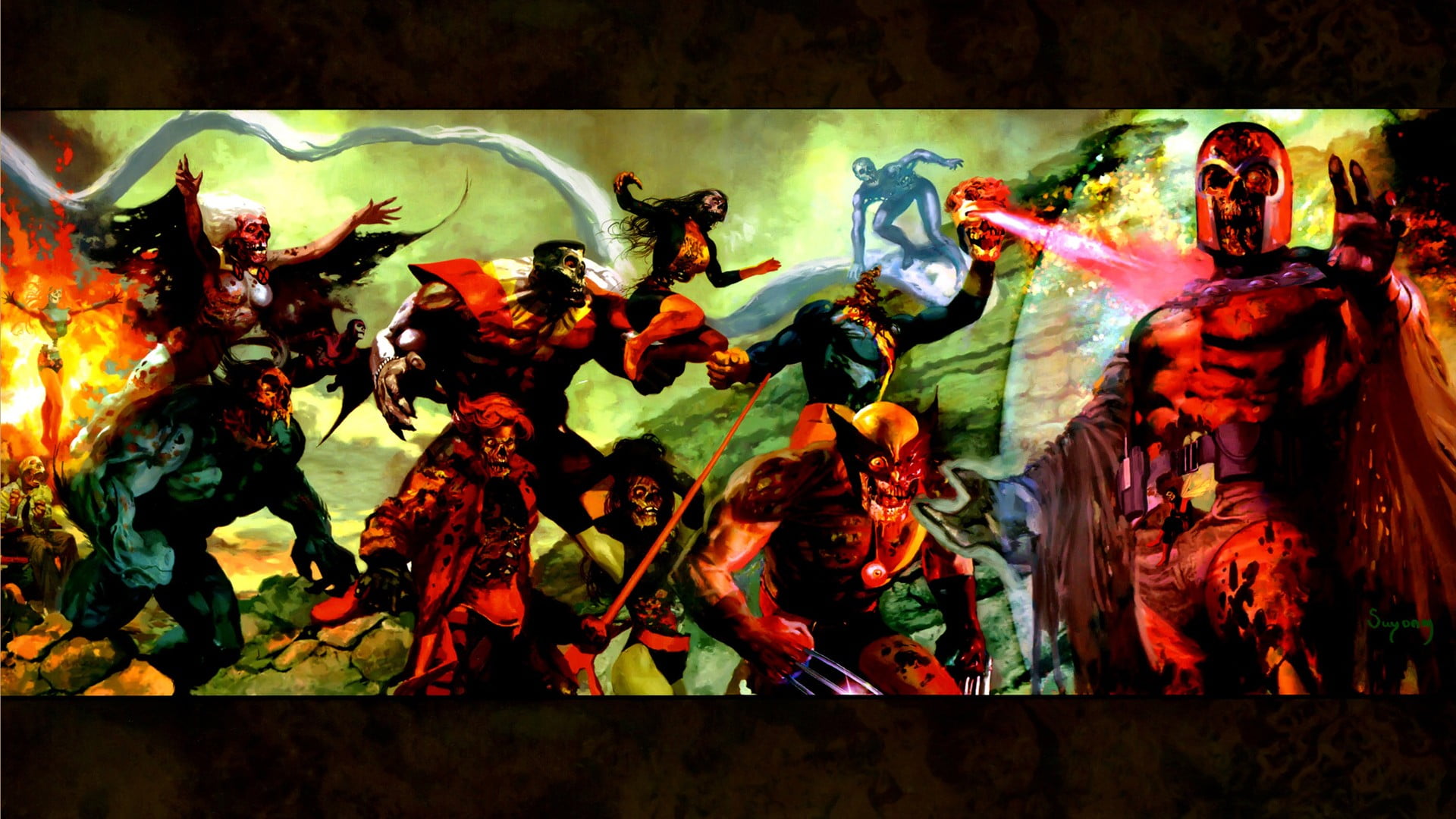 Marvel Zombies X Men - HD Wallpaper 