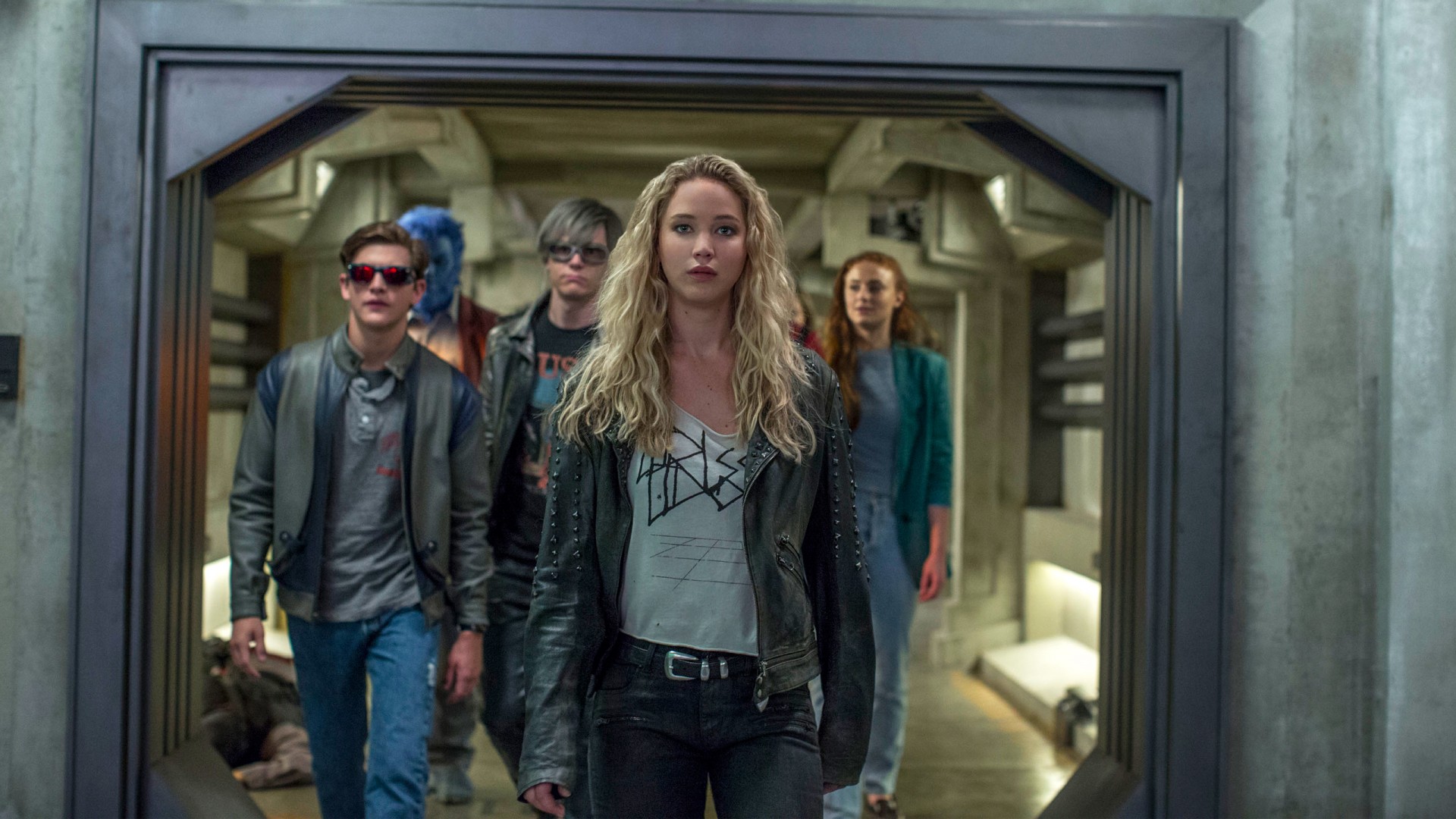 Jennifer Lawrence In X Men Apocalypse - X Men Avec Jennifer Lawrence - HD Wallpaper 