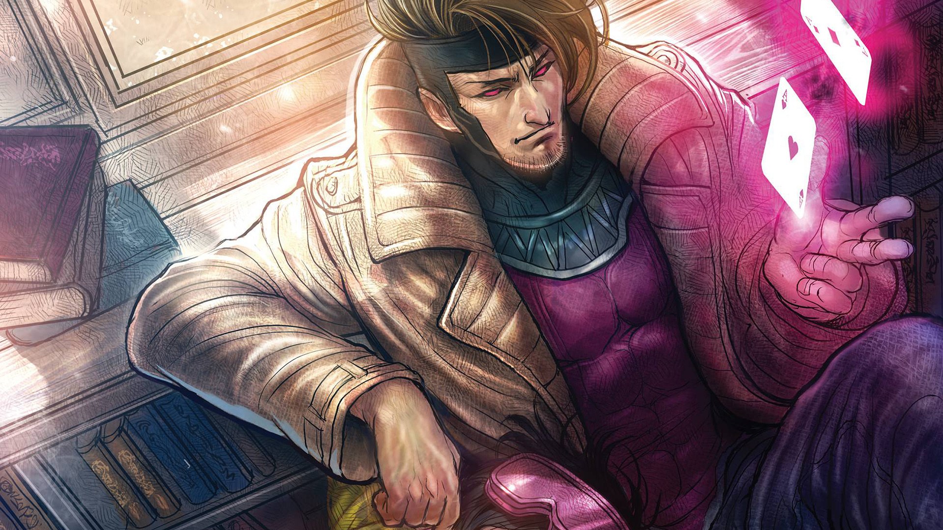 X Men Jubilee And Gambit - HD Wallpaper 