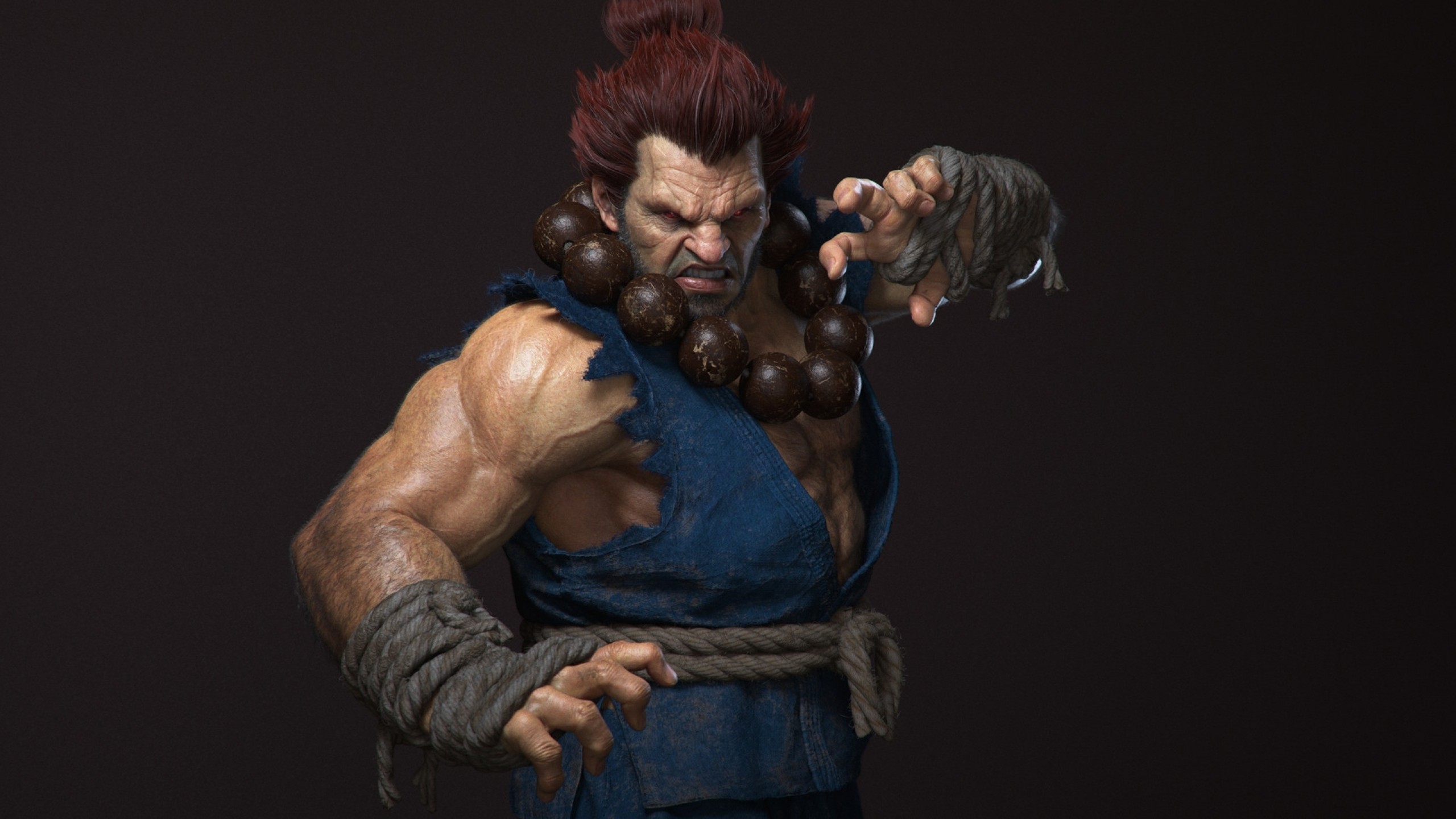 Street Fighter, Akuma, 3d Model, Digital Art - Akuma Street Fighter 3d - HD Wallpaper 