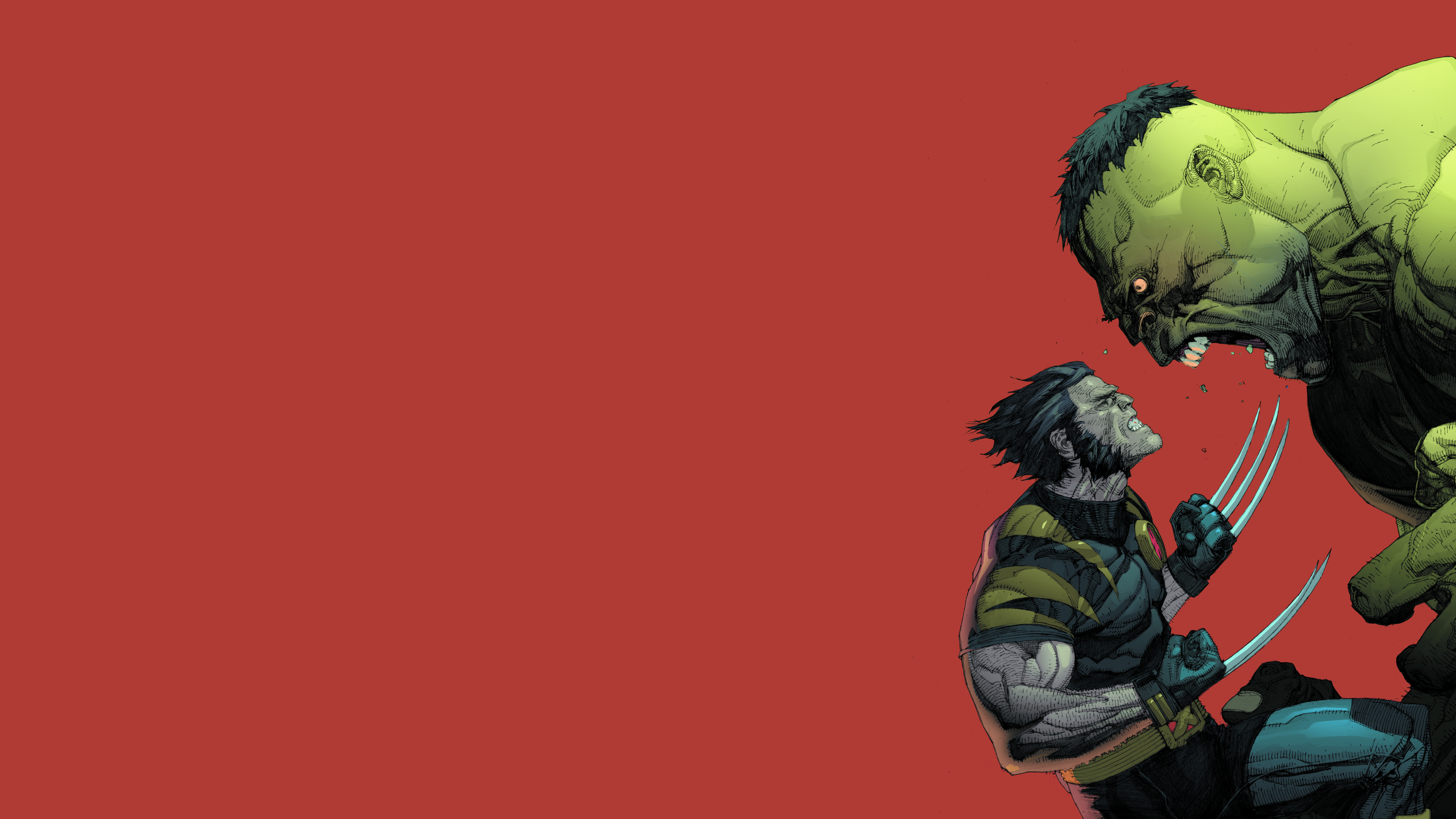 Ultimate Wolverine Vs Hulk Cover - HD Wallpaper 