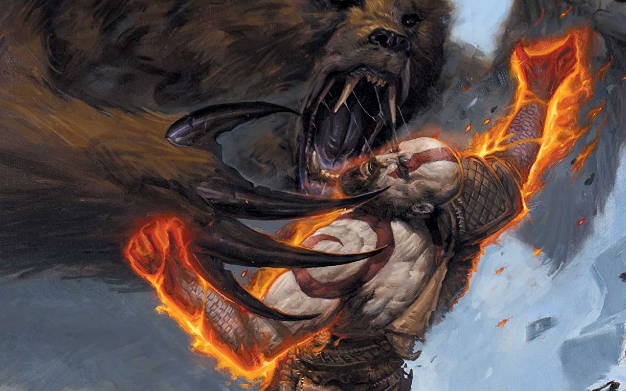 God Of War Bear - HD Wallpaper 