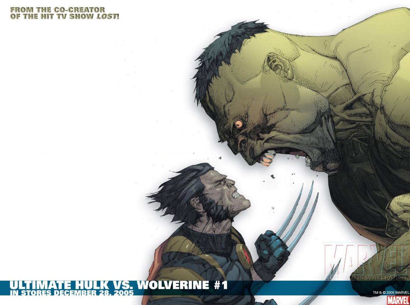 Ultimates Wolverine Vs Hulk - HD Wallpaper 