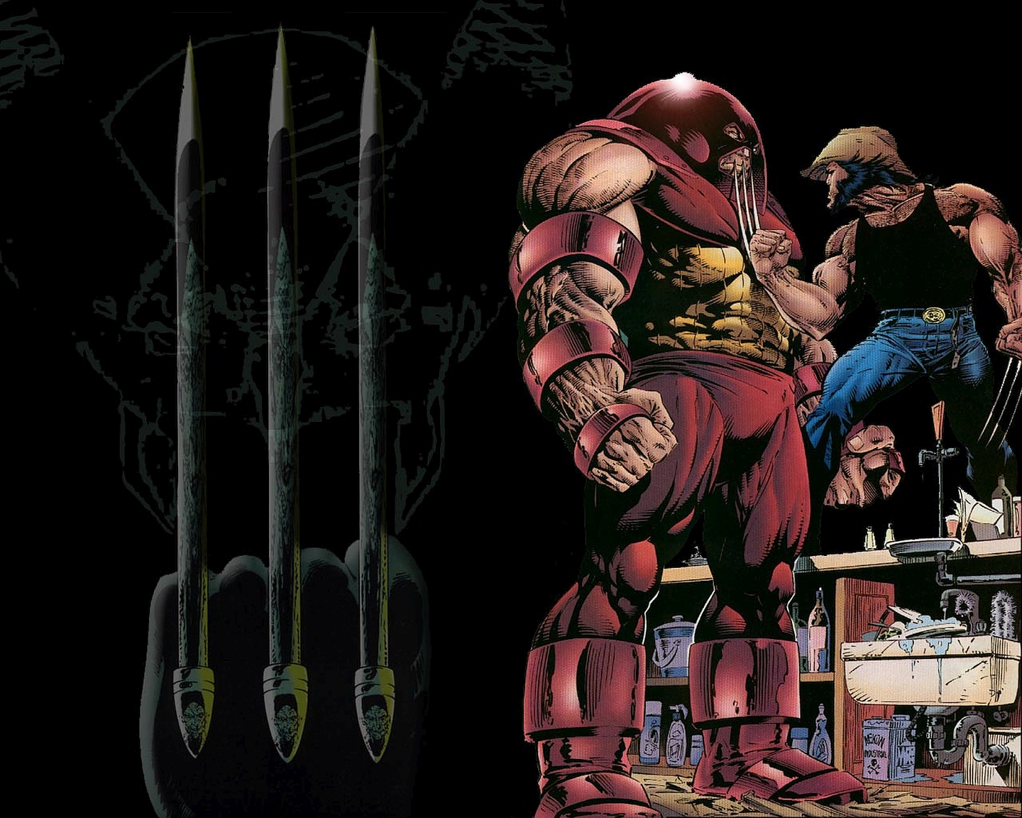 Juggernaut Vs Wolverine - HD Wallpaper 
