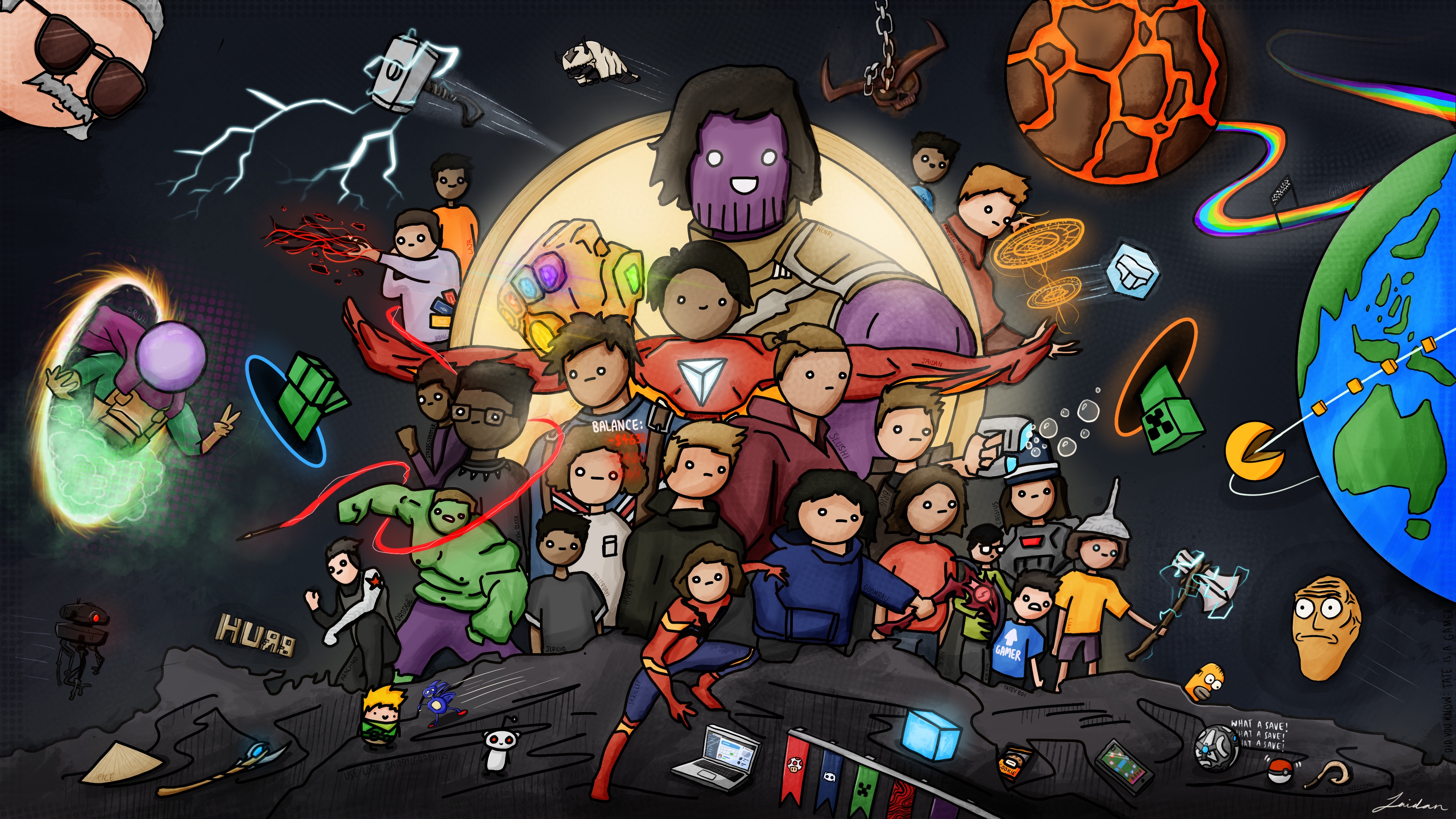 Cartoon Filled - HD Wallpaper 