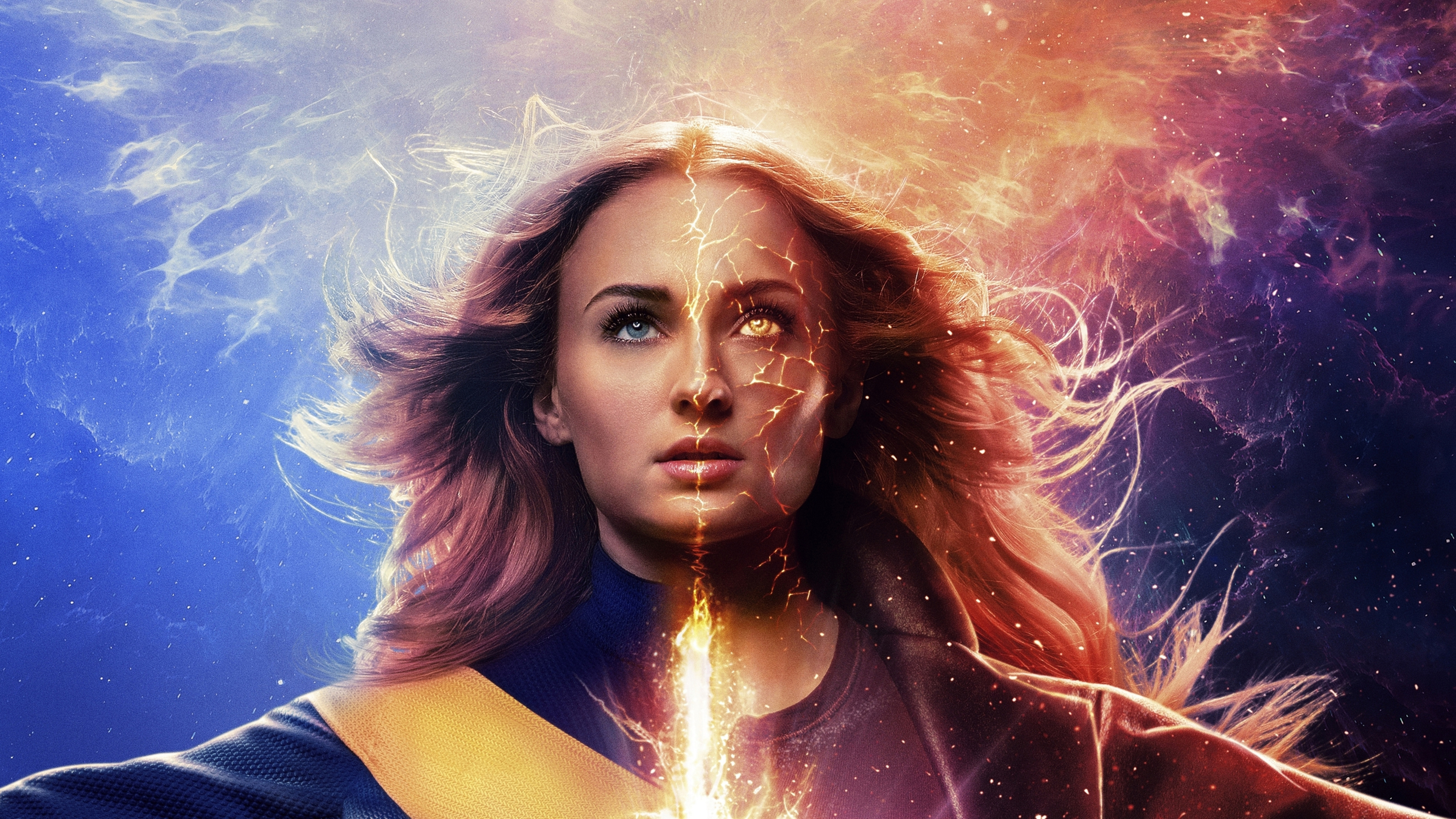 2019 X Men Dark Phoenix 4k - Marvel Phoenix Sophie Turner - HD Wallpaper 