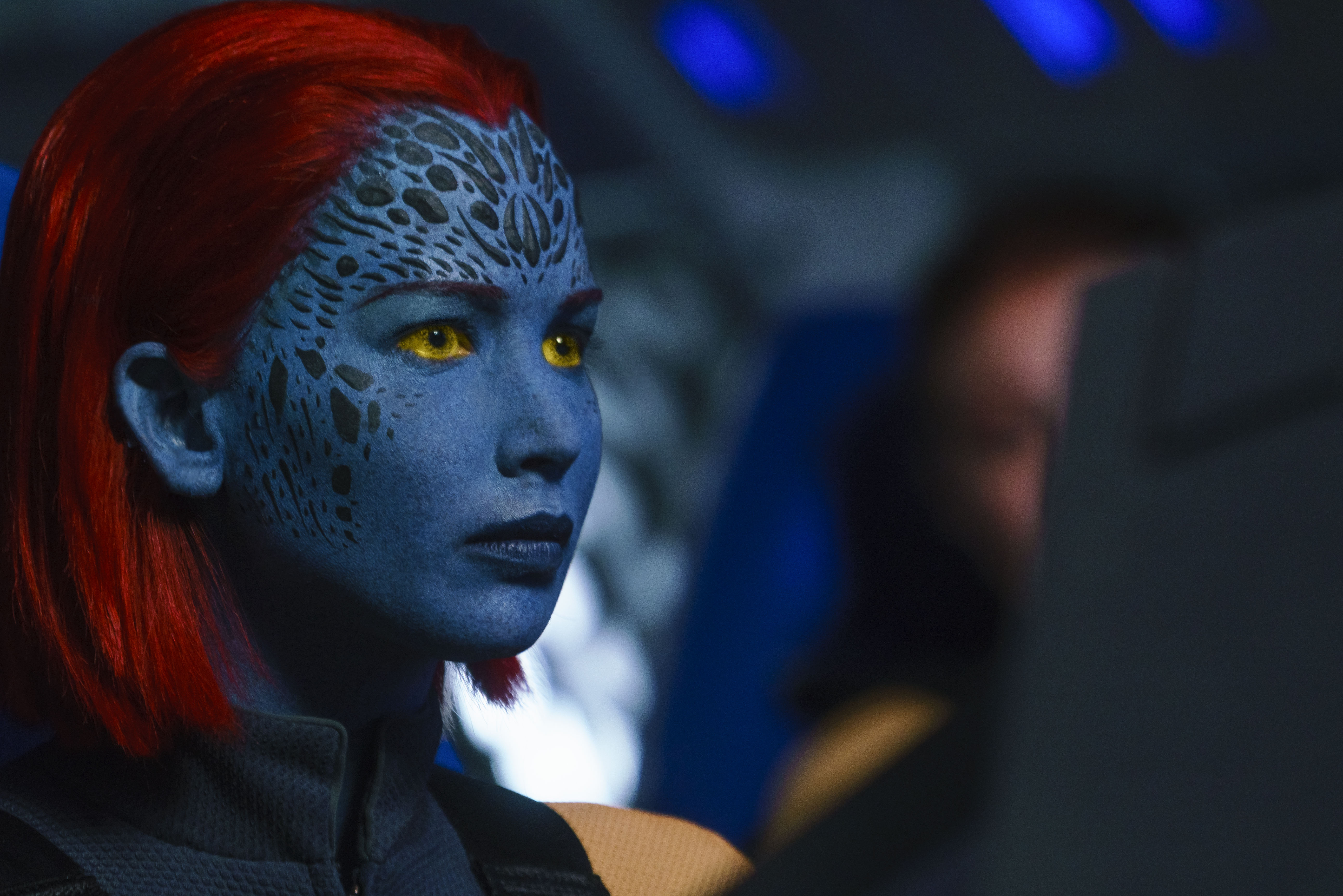 Jennifer Lawrence As Mystique In X Men Dark Phoenix - X Men Blue Women - HD Wallpaper 