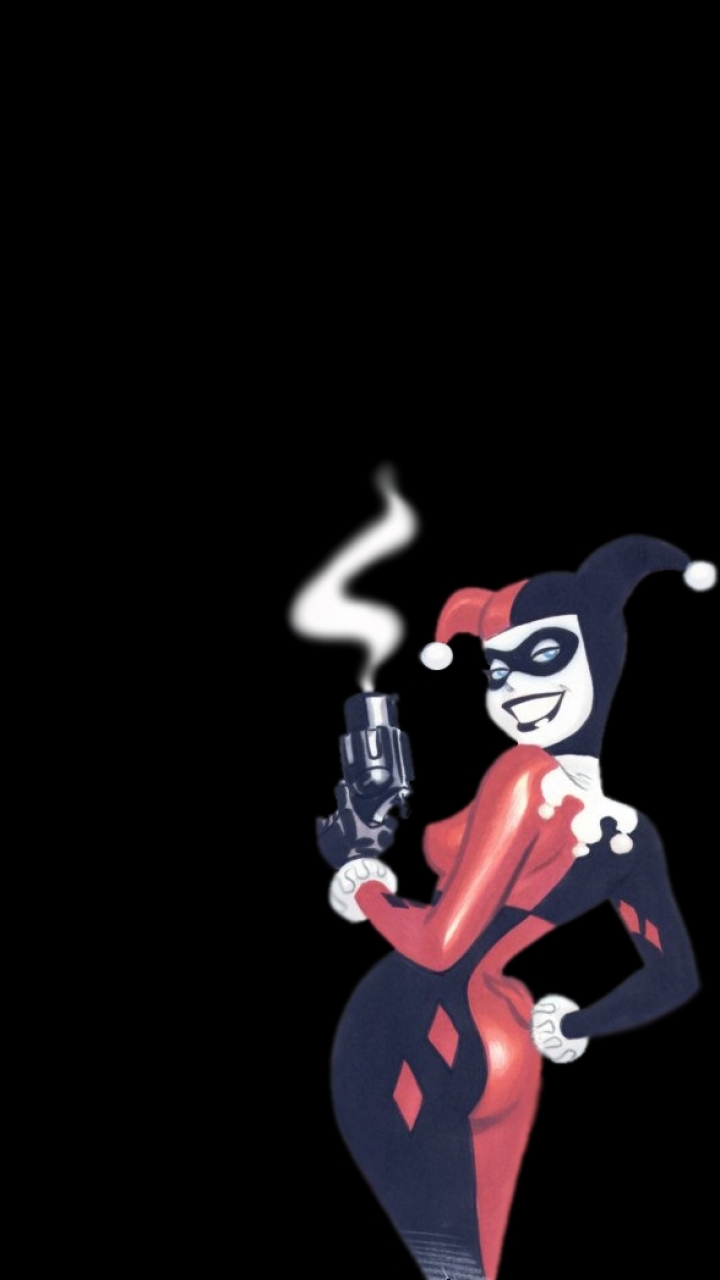 Old School Harley Quinn Wallpaper Phone - HD Wallpaper 