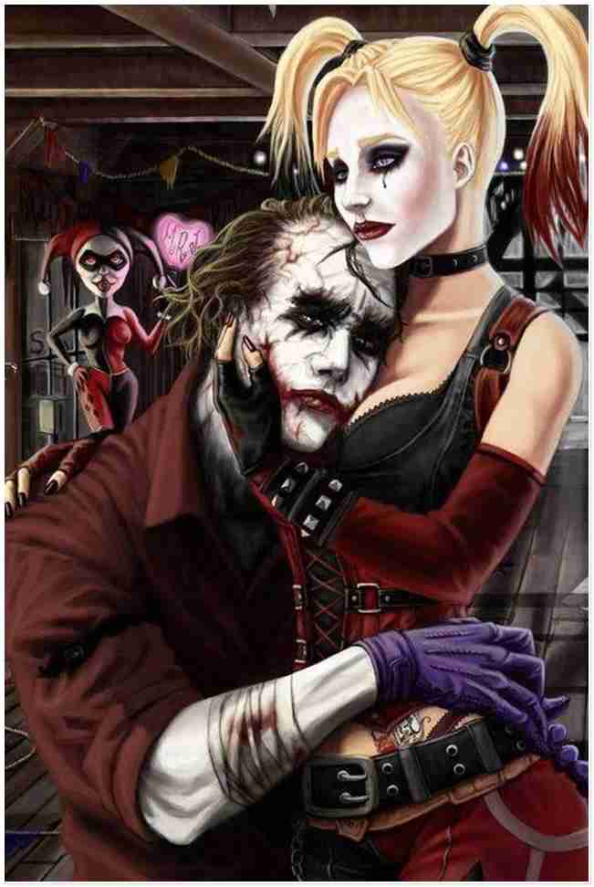 Best Harley Quinn Wallpaper, Desktop Background For - Joker And Joker's Girlfriend - HD Wallpaper 