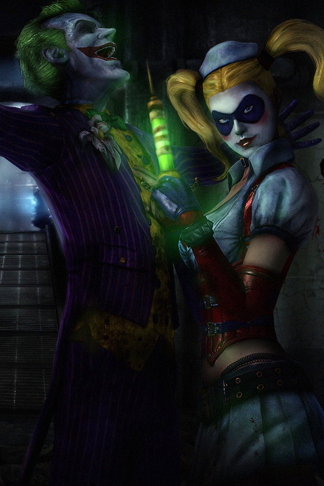 Iphone Harley Quinn And Joker - 640x960 Wallpaper 