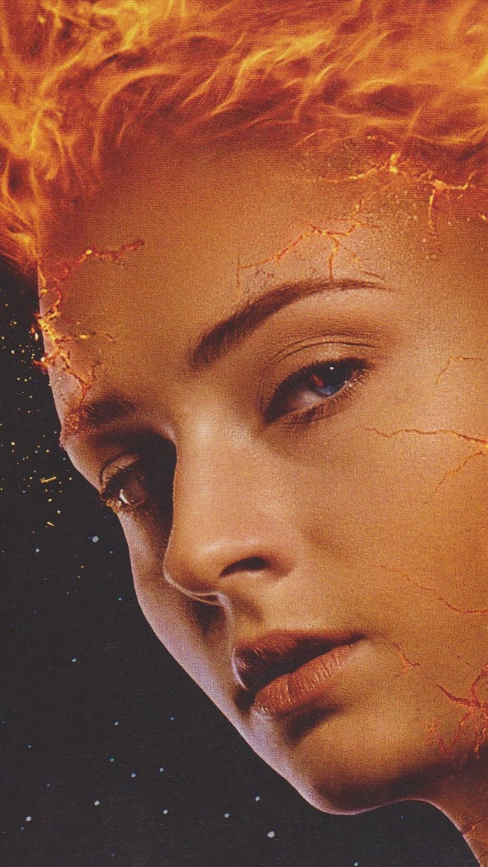 Sophie Turner In X-men Dark Phoenix Flame 4k Ultra - Sophie Turner Dark Phoenix Hd - HD Wallpaper 